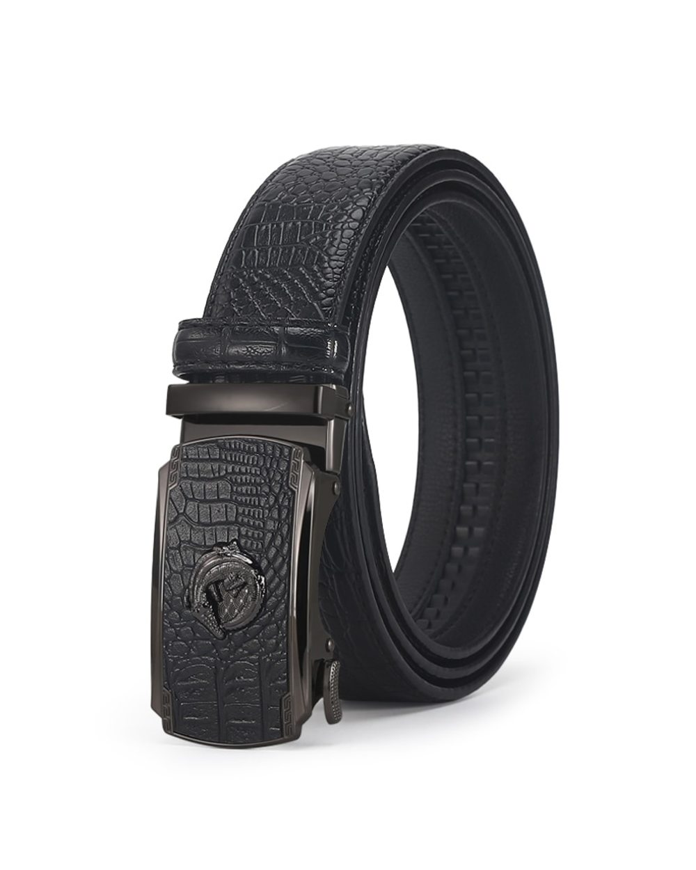 Men Belts Automatic Buckle Belt Genune Leather High Quality Belts Leather Strap Casual Buises For Jeans front-2