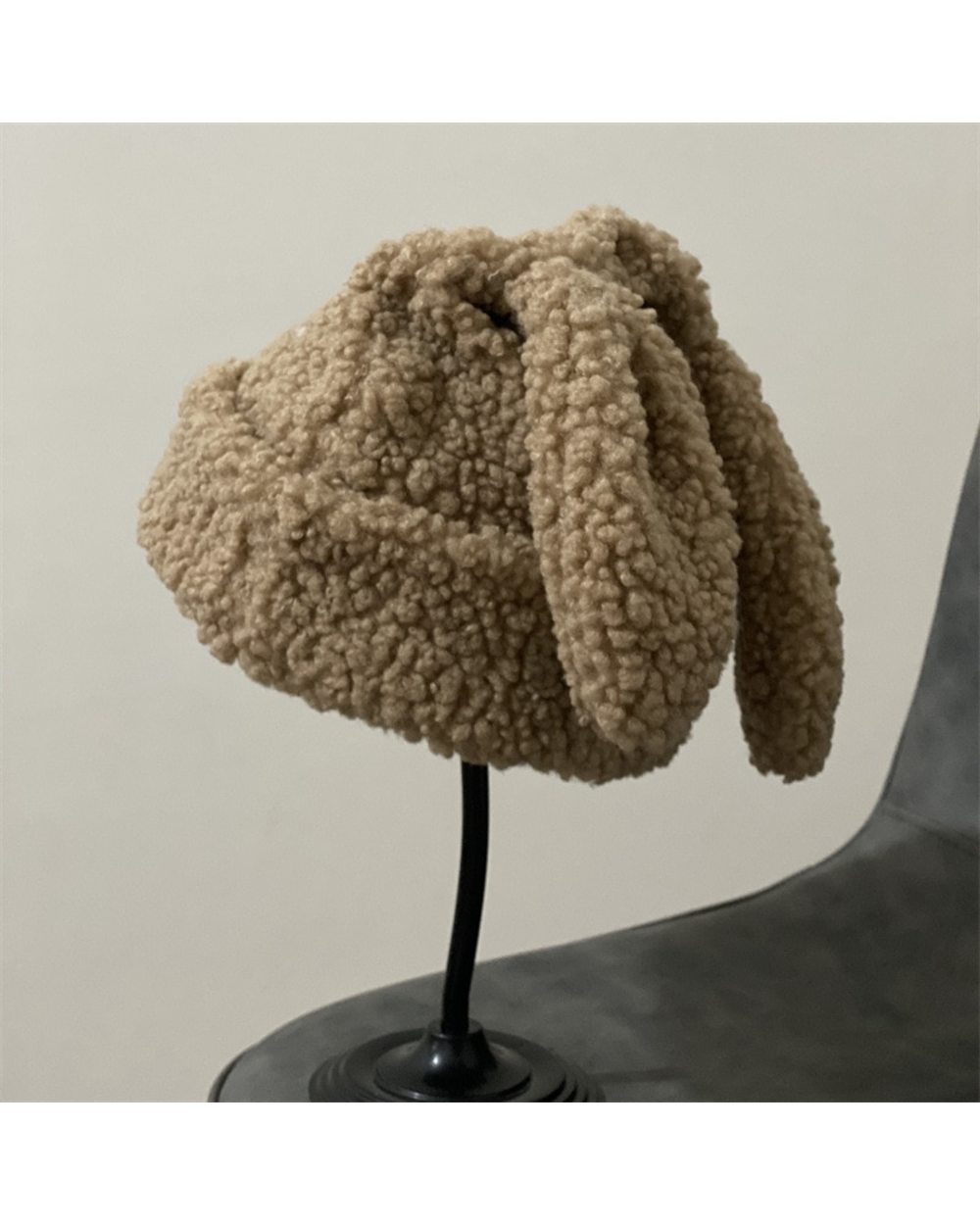 Draping Rabbit Ears Cashmere Hat Women Autumn And Winter Knitted Wool Hat Winter Thicken Warm Korean Version Of Japanes front-3