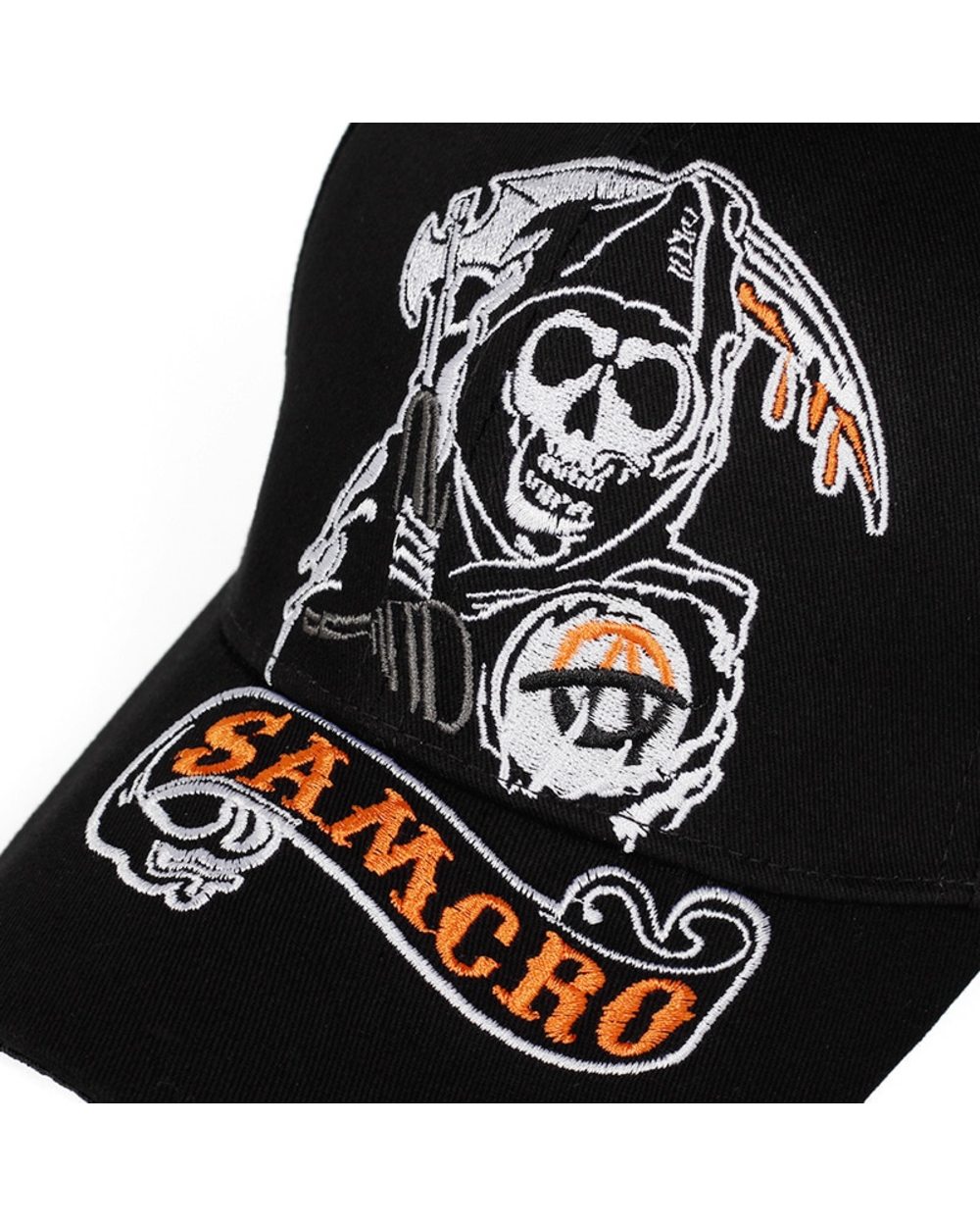 SAMCRO Baseball Cap SOA Sons of Anarchy Skull Embroidery High Quality hat front-3