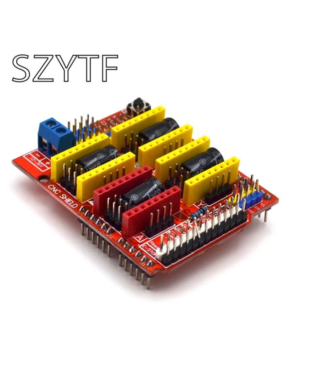 Cnc Shield V3 Engraving Machine 3D Printer+ 4Pcs A4988 Driver Expansion Board For + Uno R3 With Usb Cable front-3