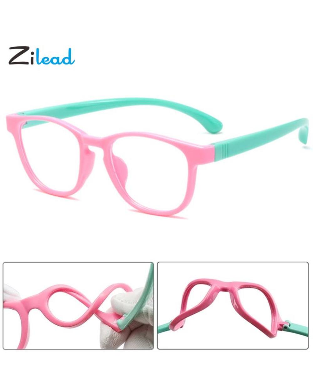 Zilead Classic Anti-Blue Light Kids Glasses Frame Fashion Computer Boys Girls Blue Light Glasses Flat Optical Eye Glass front-0