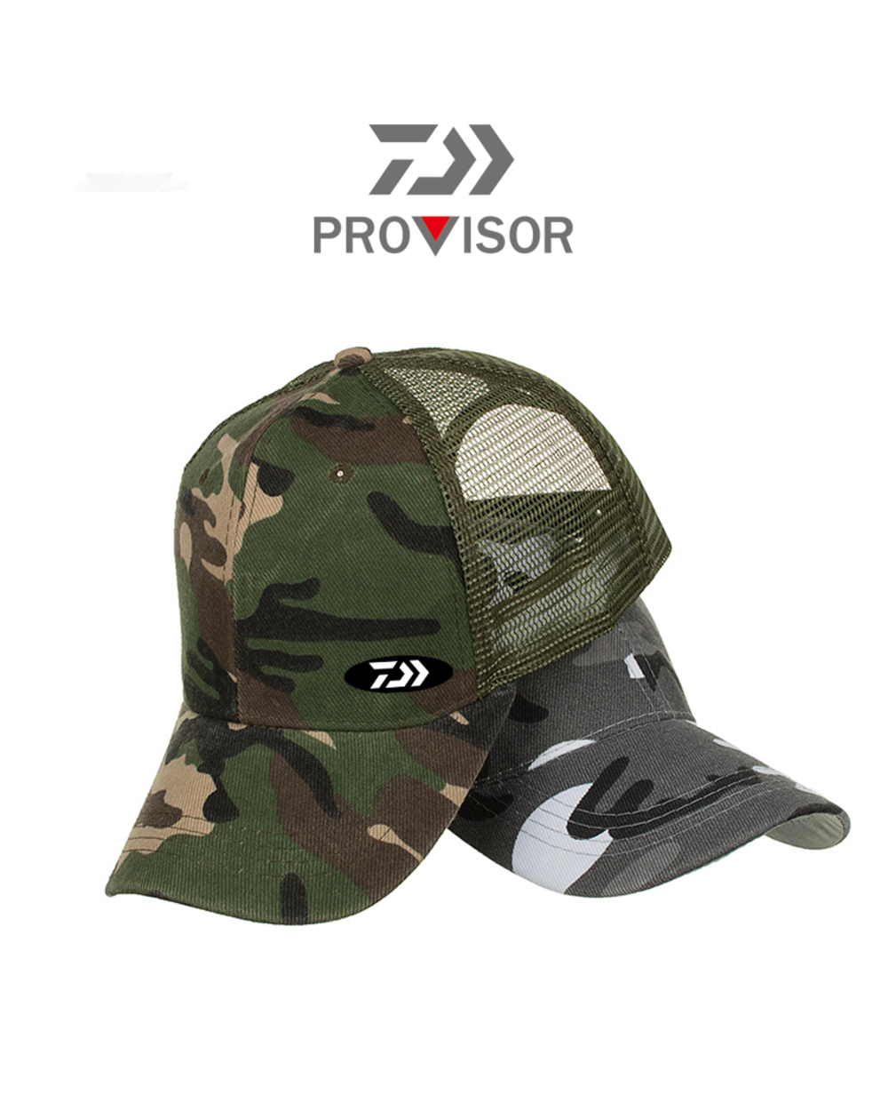 2020 Daiwa Fishing Sun Hat Summer Men Sunscreen Camouflage Adjustable Cap Baseball Fishing Cap Outdoors Mountaineering front-1