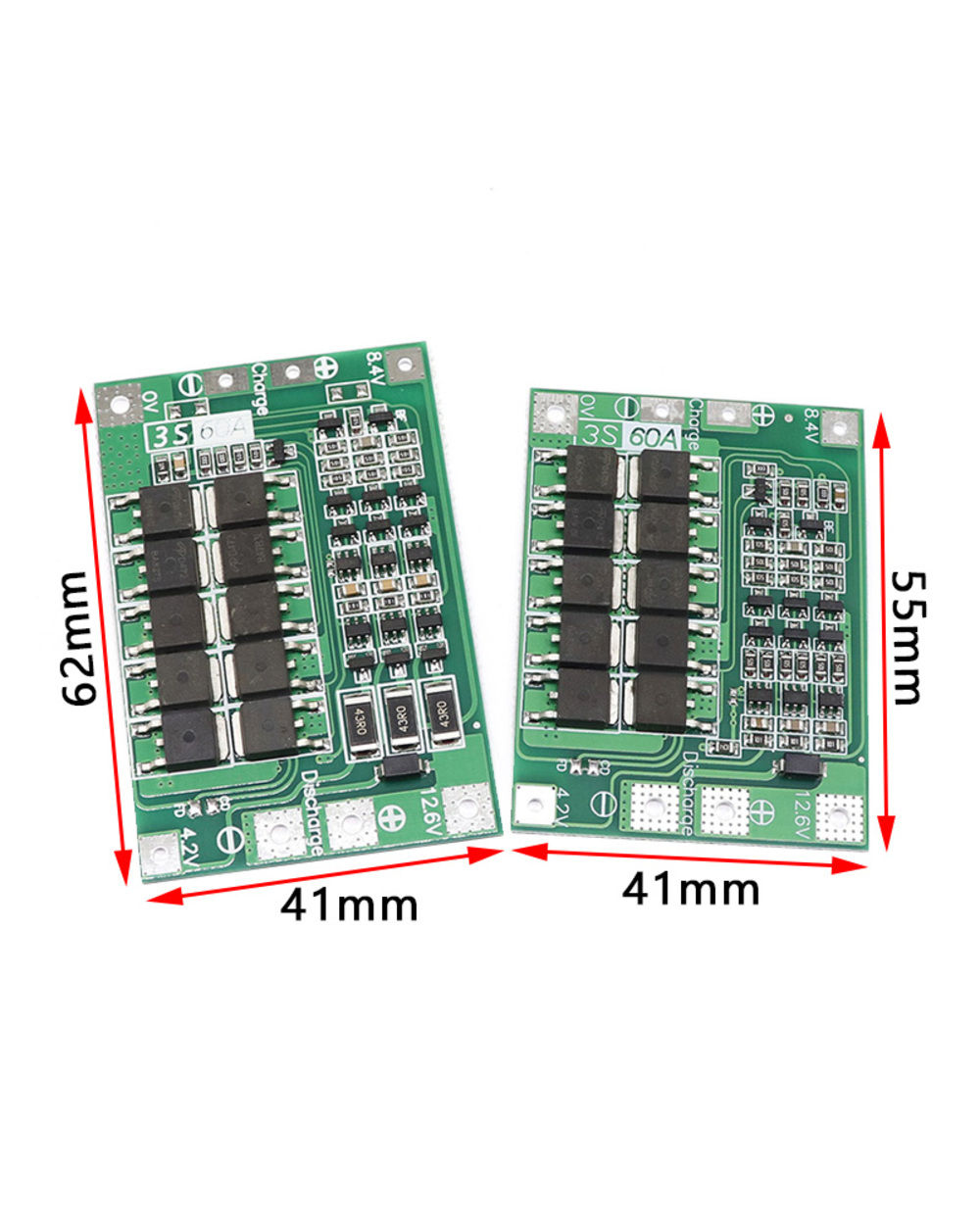3S/4S 40A 60A Li-Ion Lithium Battery Charger Protection Board 18650 Bms For Drill Motor 11.1V 12.6V/14.8V 16.8V Enhance front-3