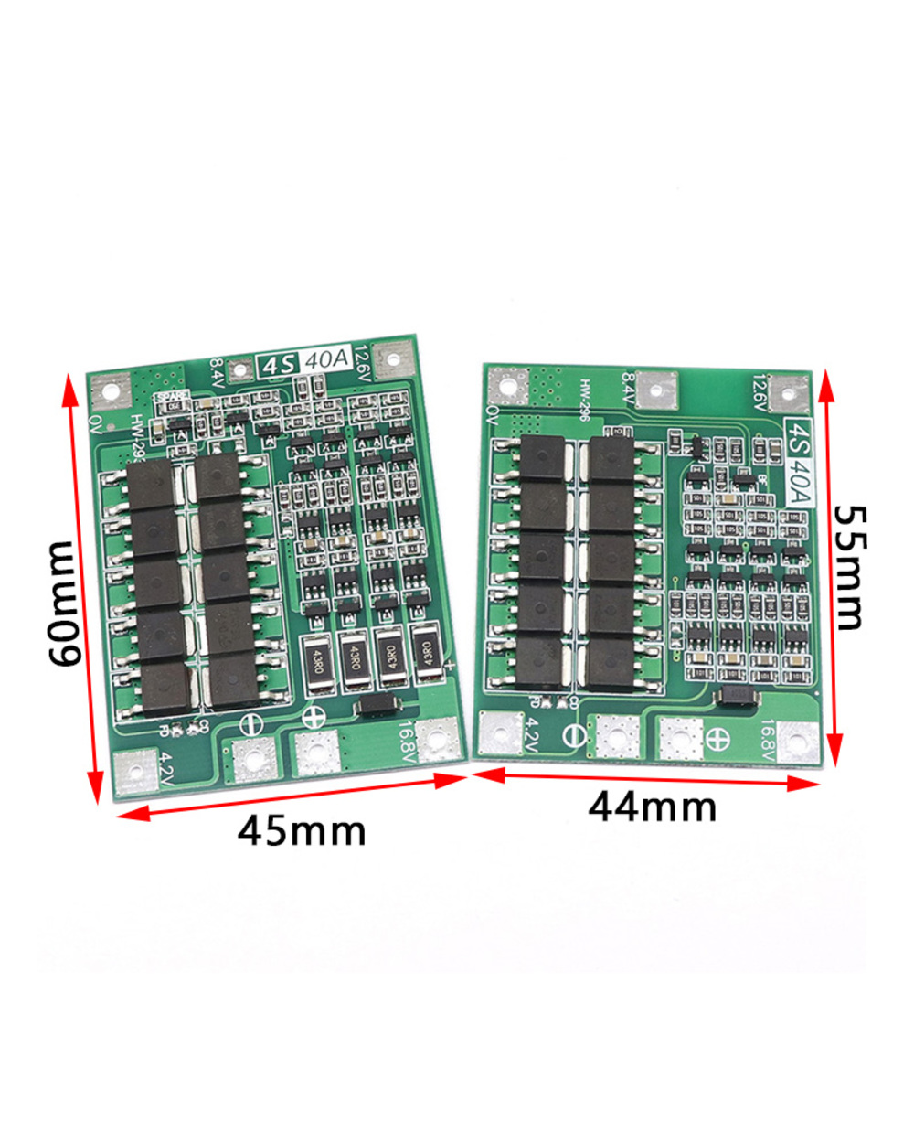 3S/4S 40A 60A Li-Ion Lithium Battery Charger Protection Board 18650 Bms For Drill Motor 11.1V 12.6V/14.8V 16.8V Enhance front-2