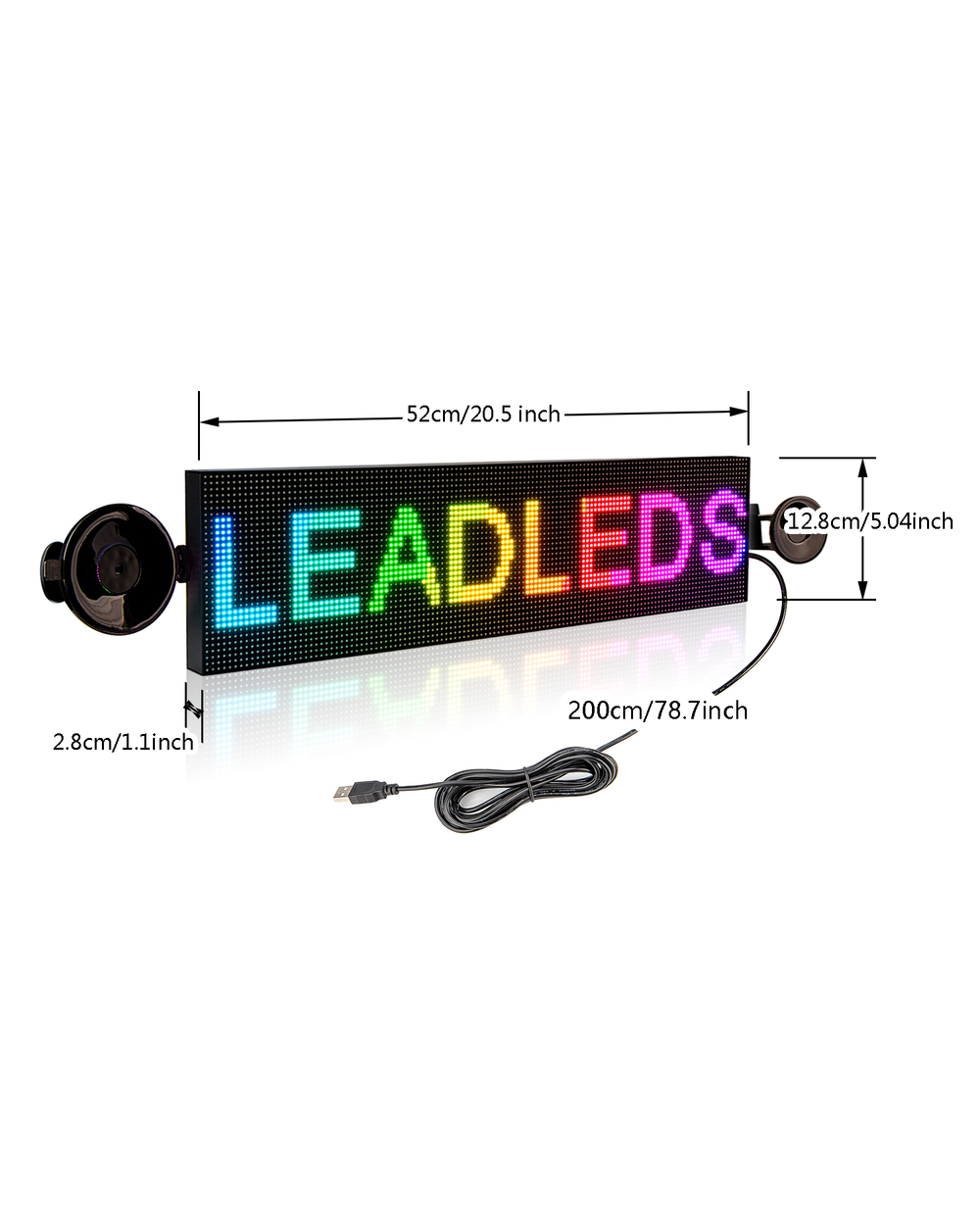 P4 12V Car Led Sign Display Board Rgb Full Color Wifi Programmable Scrolling Message Led Screen Display Multi-Language front-2