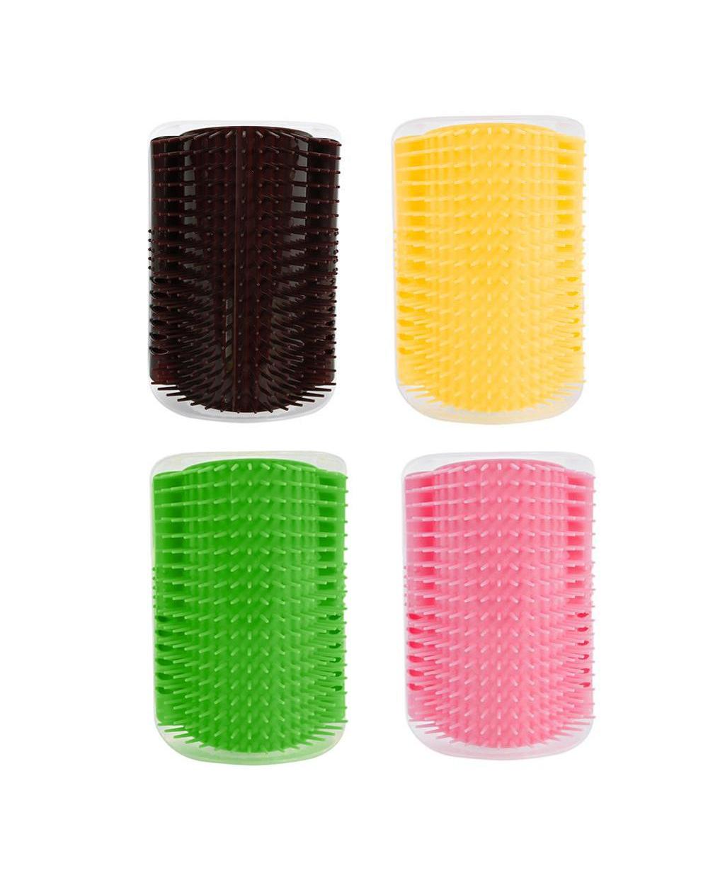 Cats Brush Corner Cat Massage Self Groomer Comb Brush front-1