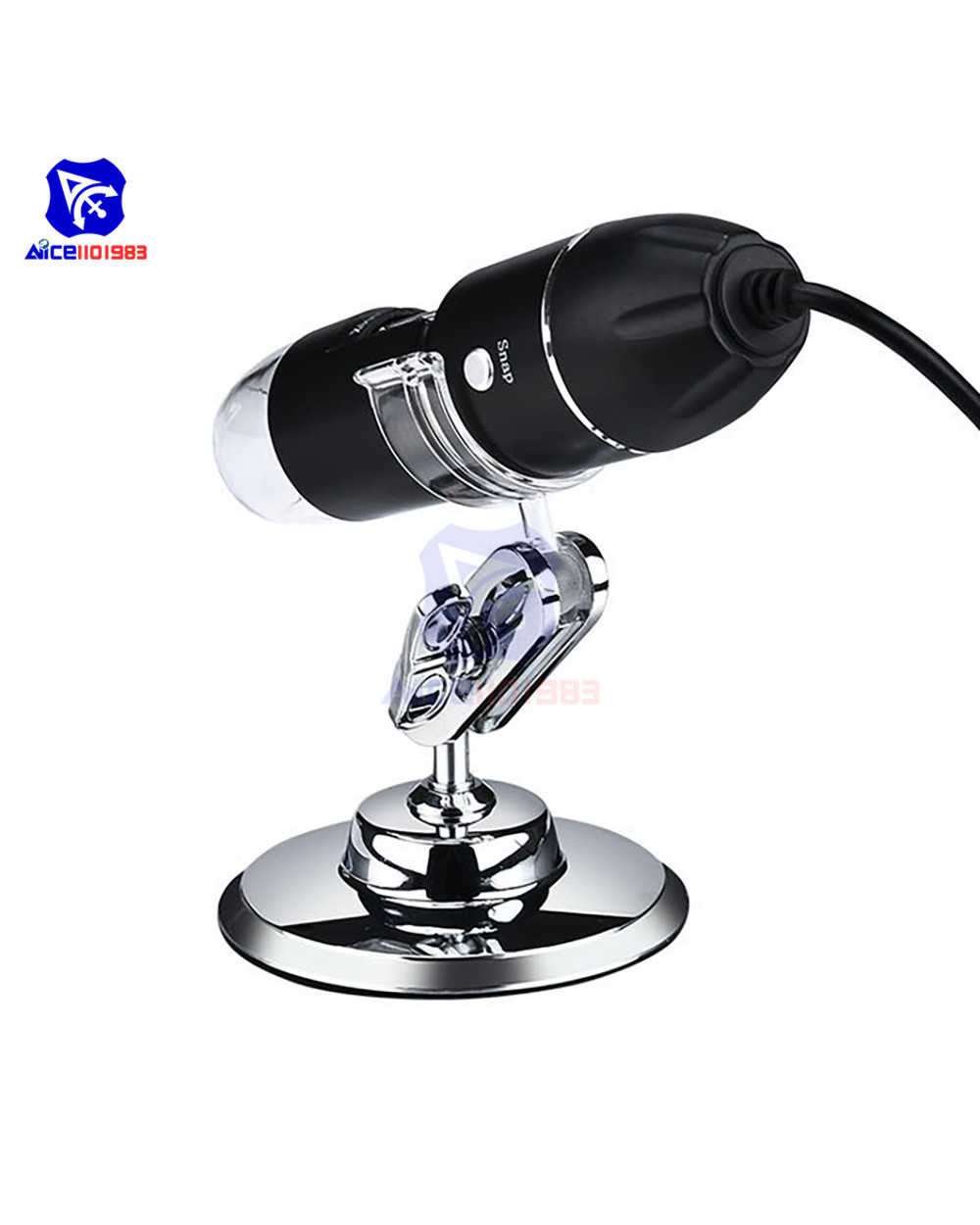 Diymore Portable 3 In 1 Usb Type-C Digital Microscope 50X -500X/1000X/1600X Magnification Endoscope For Mac/Window/Linu front-1