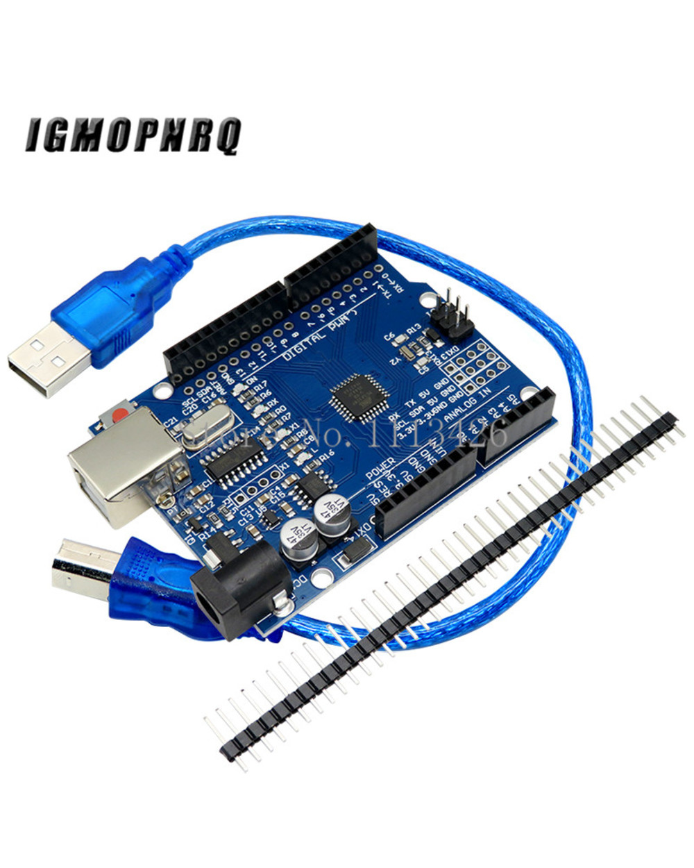 Uno R3 Official Atmega16u2+Mega328p Chip For Arduino Uno R3 Development Board + Usb Cable front-2