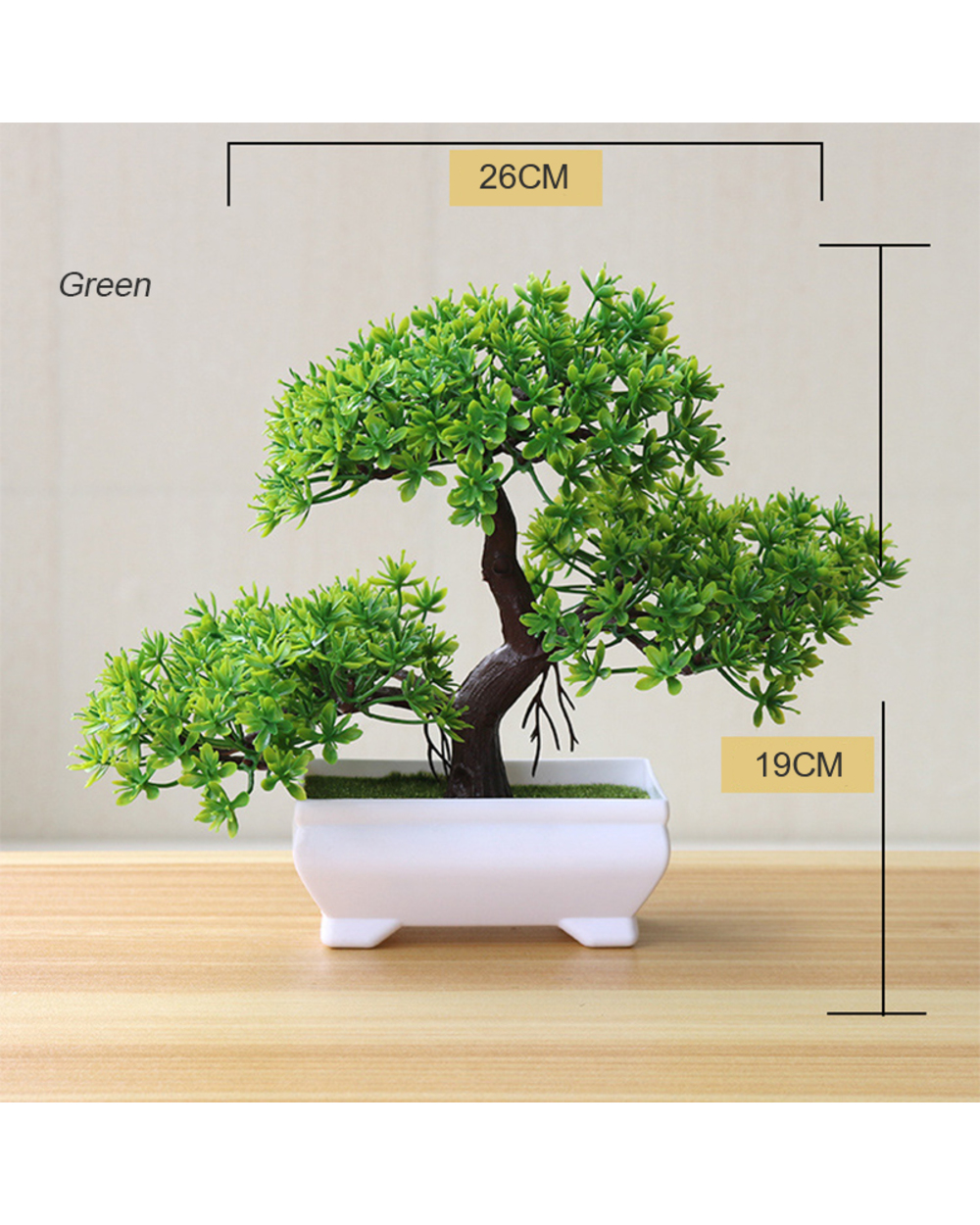 Artificial Plants Bonsai Small Greenpine Pot Plants Simulation Tree Decor Fake Flowers Potted Ornt Home Garden El Decor front-0