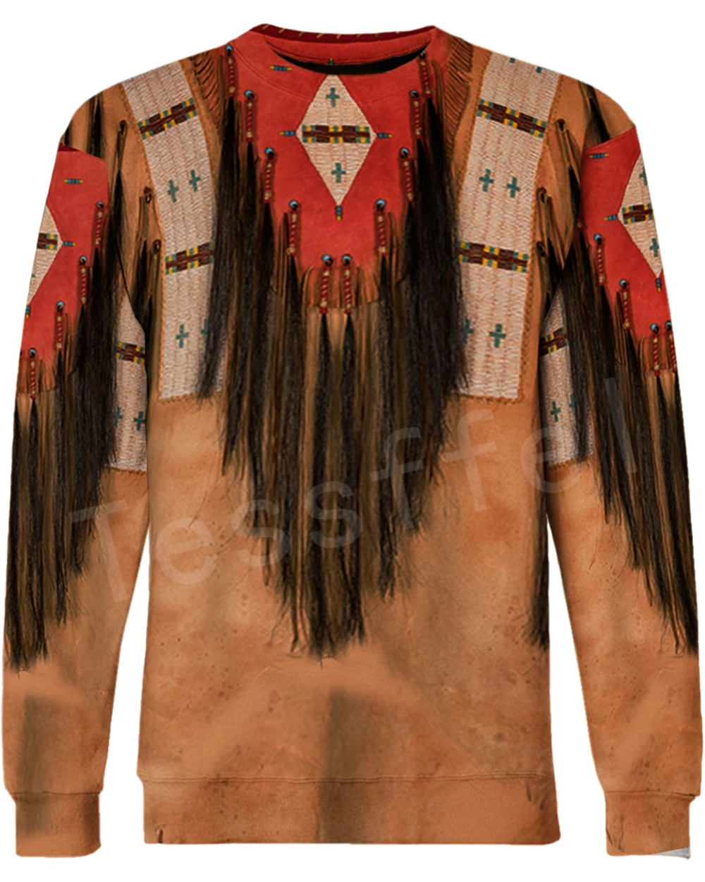 Tessffel Indian Native Harajuku Casual Colorful Tracksuit New Fashion 3Dfull Print Hoodie/Sweatshirt/Jacket front-1