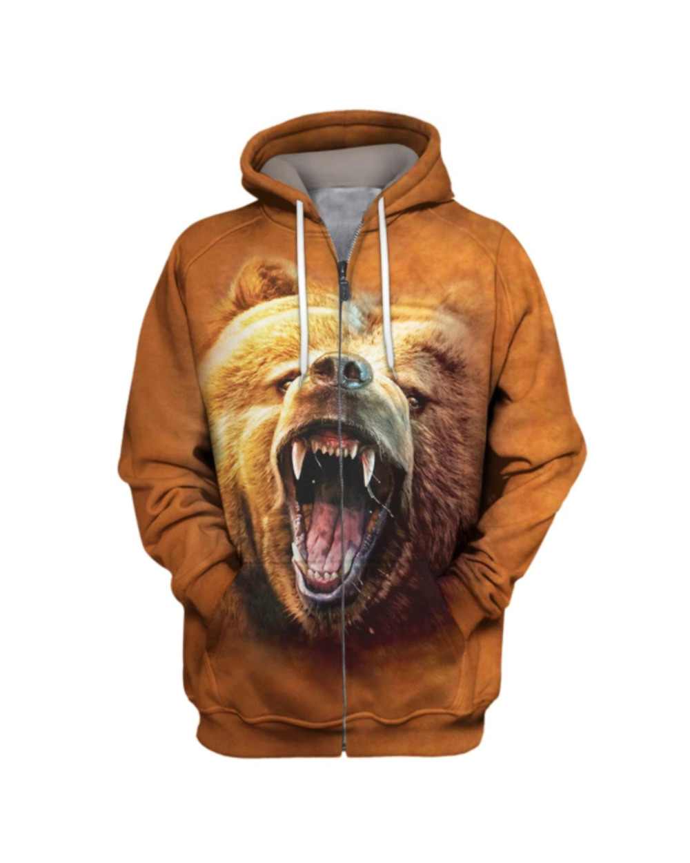 New Fashion 3D Hoodie Loving The Bear Animal Print Hooded Unisex VG06 front-2