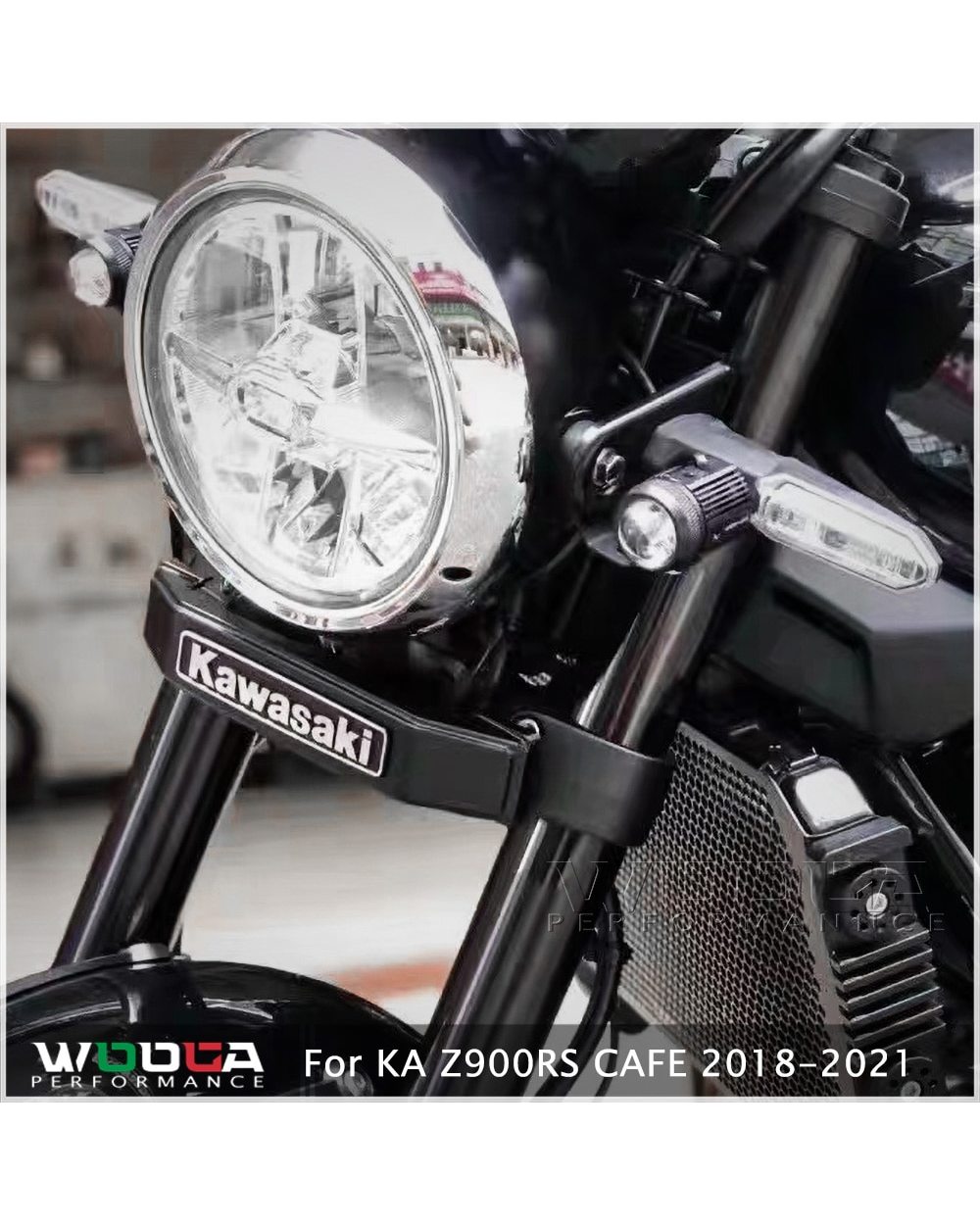 For Z900RS Fork Cover Emblem The ugly decorative cover of the horn under the headlight Z900RS CAFE 2018 2019 2020 2021 front-0