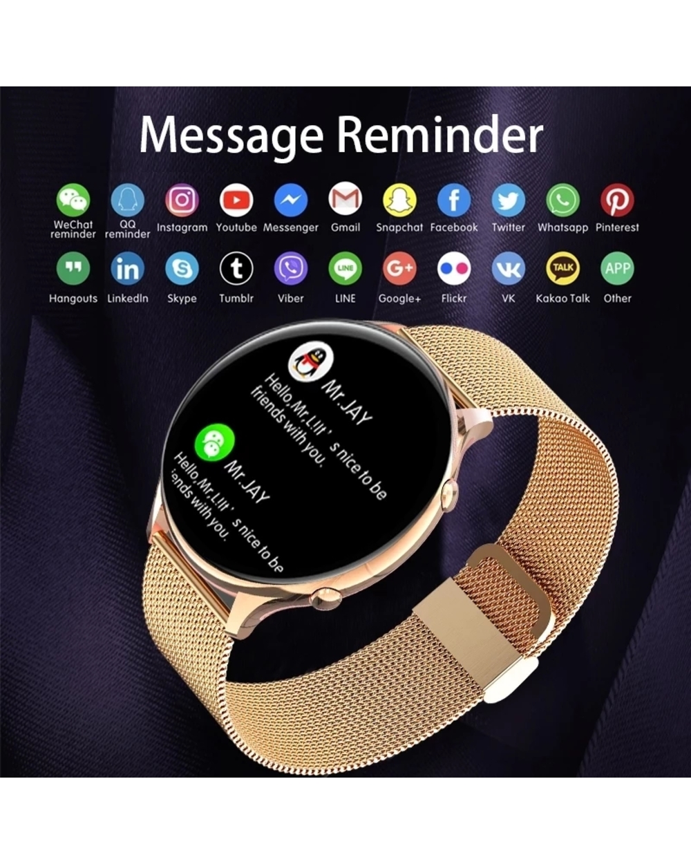 Lige Smart Watch Fitness Waterproof Ladies Watch Sport For Women Monitor Bracelets Men Smartband Girls 2022 Fashion Clo front-1