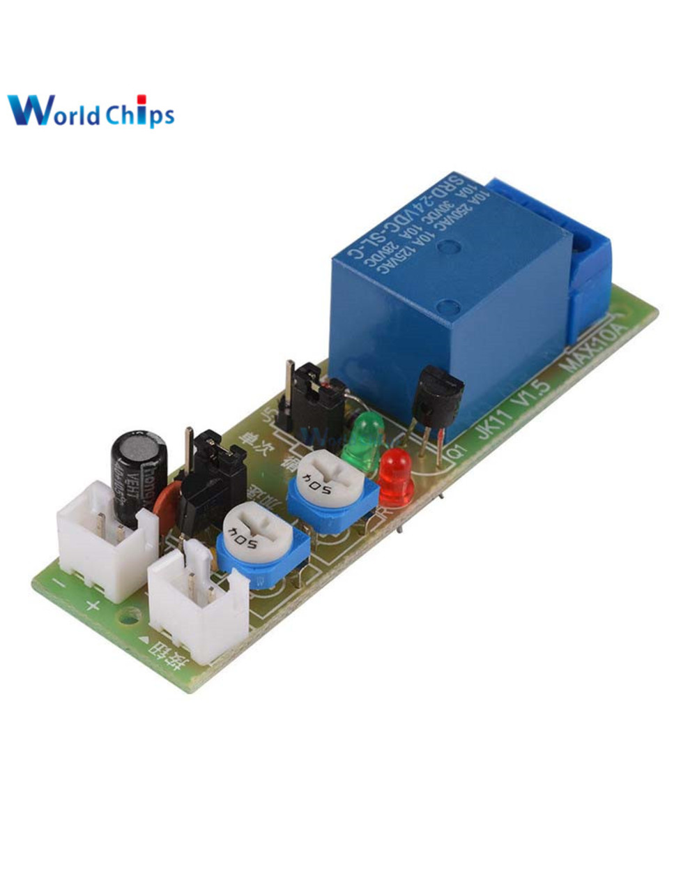 Jk11 Cycle Delay Relay Module Dc 5V 12V 24V On/Off Switch Power Supply 0-15Min 0-60Min Cycle Timer Relay With Cable front-1