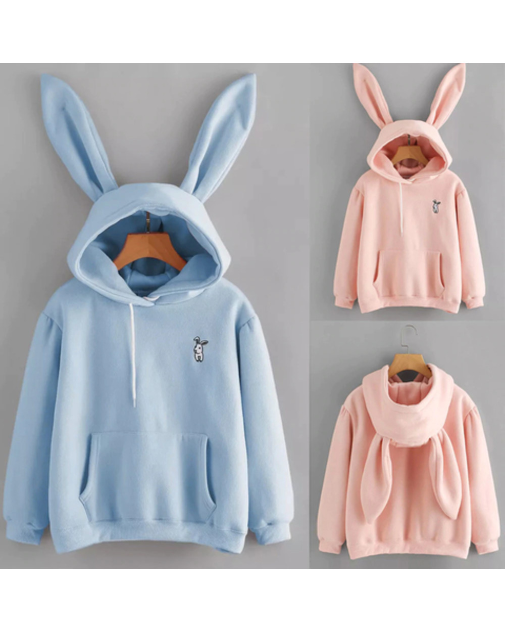 Cute Bunny Ears Hoodie front-0