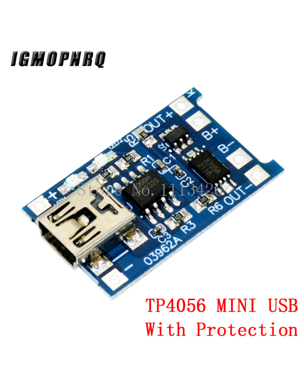 5Pcs Micro Usb 5V 1A 18650 Tp4056 Lithium Battery Charger Module Charging Board With Protection Dual Functions 1A Li-Ion front-2