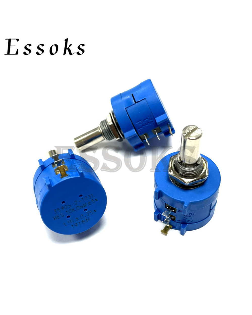 1Pcs 3590 3590S 100 200 500 1K 2K 5K 10K 20K 50K 100K Ohm 101 501 102 502 103 203 503 104 100R 200R 500R Multiturn Pote front-0