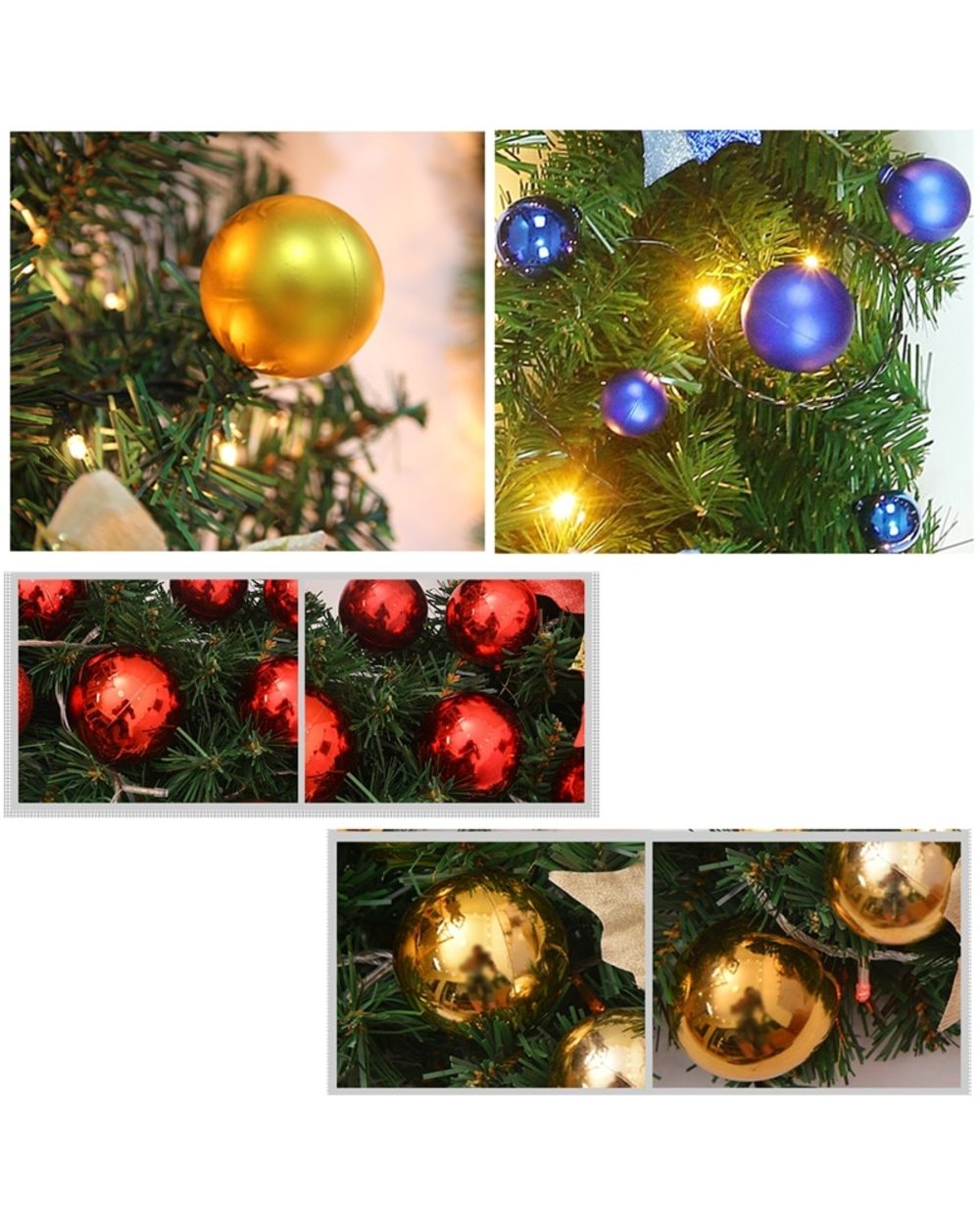 2.7 M Christmas LED Rattan Garland Decorative Green Christmas Garland Artificial Xmas Tree Rattan Banner Decoration front-1