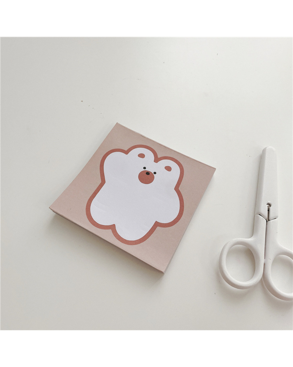 Ins Cartoon Cute Bear Khaki Memo Pad Student Mini Notepad Kawaii Stationery Office Record To Do List Message Paper 50 S front-4