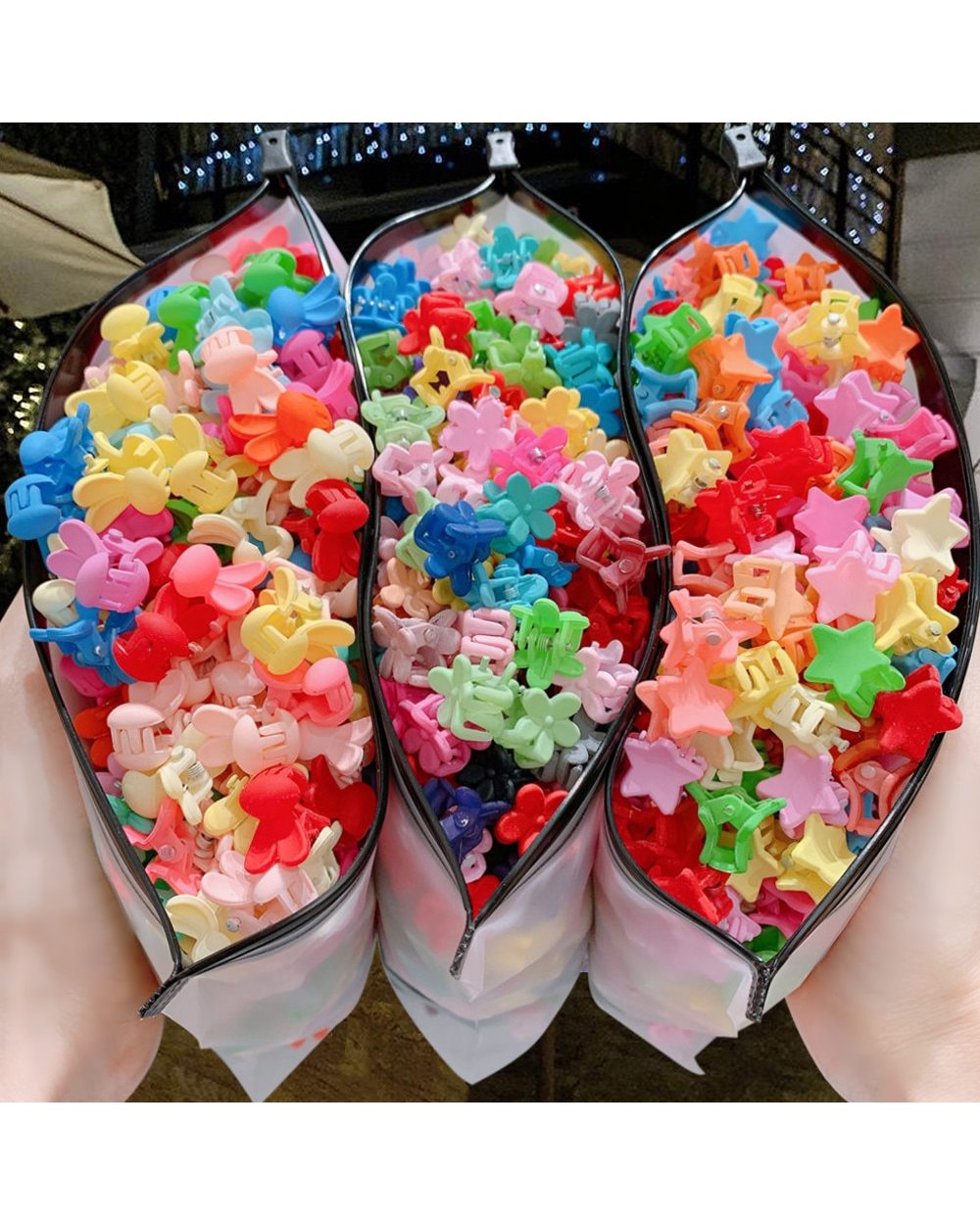 Set Girls Colorful Flower Mini Hair Claws Kids Sweet Hairpins Children Hair Accessories Cute Hair Clip front-1