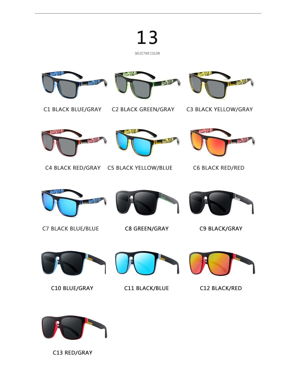 New Polarized Sunglasses Men Driving Sport Shades Vintage Fishing Hiking Designer Sun Glasses Women Male Eyewear Uv400 front-4