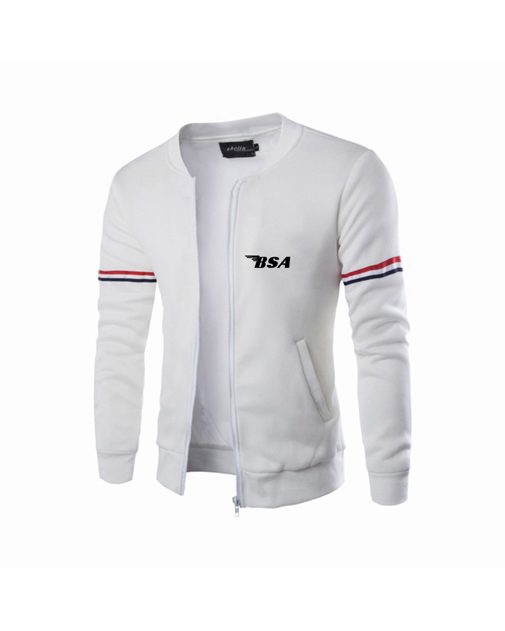 Bsa Mens New Round Neck Fight Jacket front-3