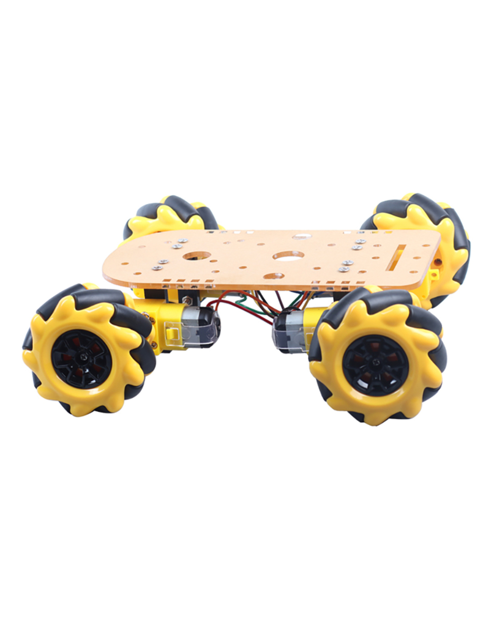 Zhiyitech Robot Parts For Arduino Projects Diy Electronic Kit 4Wd Chassis Kit For Mcnamum Wheel And Gear Dc Motors front-1