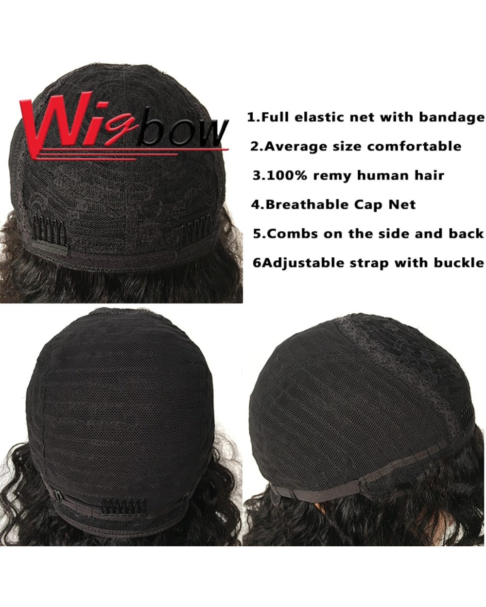 Curly Human Hair Wig Brazilian Hair Wig With Bangs Highlight Ombre Human Hair Wig T1B 30 Wigs For Women Machine Made front-4
