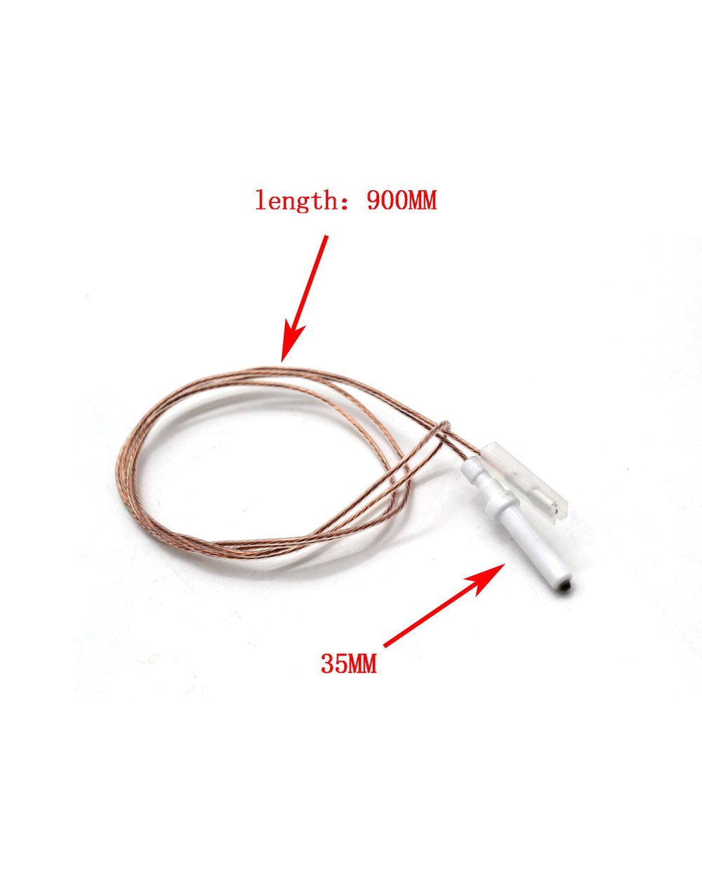 Gas Cooker Range Stove Spare Parts Igniter Ceramic Electrode With Cable With 35M Ceramic 2Pcs front-0