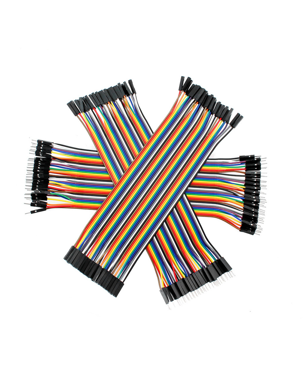 10Cm 20-120Pcs Dupont Line Male To Male + Male To Female And Female To Female Jumper Wire Dupont Cable For Arduino Diy front-0