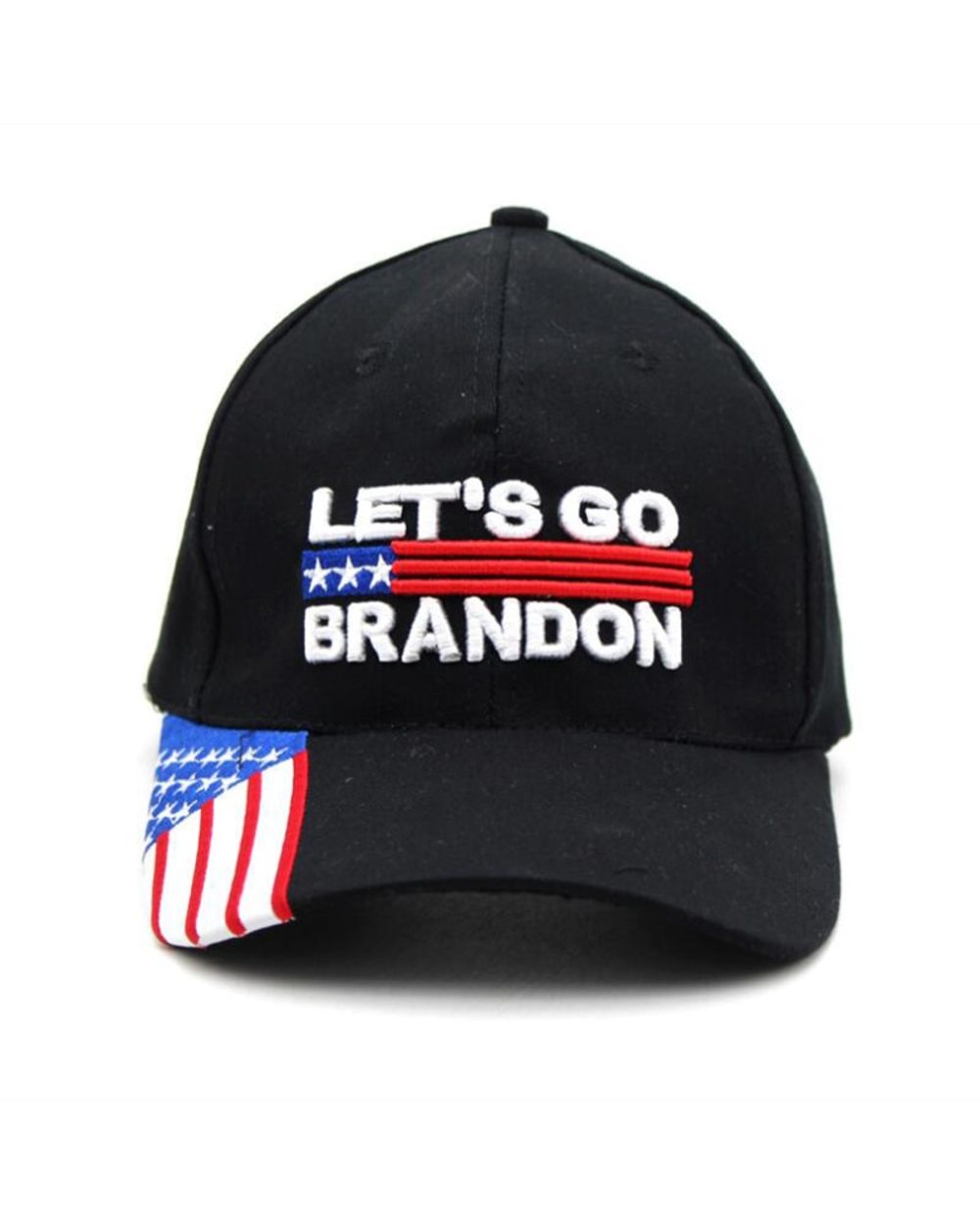 Let’s Go Brandon Hat 3D Embroidery Baseball Cap American Flag High Quality Cotton Casual Sun Cap front-0