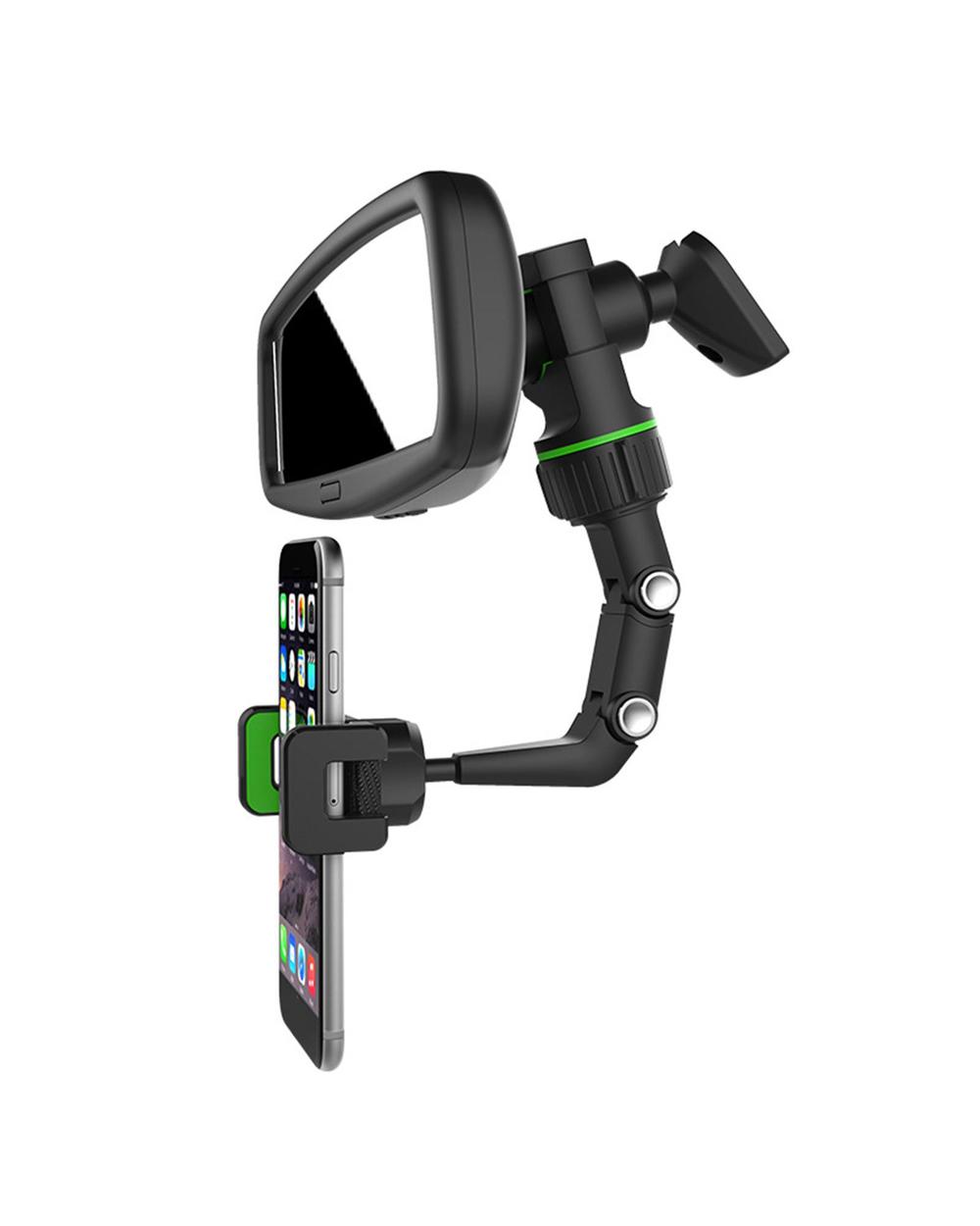 Putcom 360 Car Rearview Mirror Mount Stand Holder for Cell Phone front-5