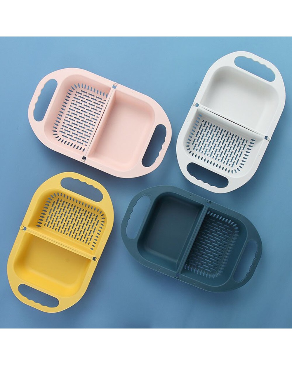 Multifunctional Kitchen Collapsible Drain Basket front-3