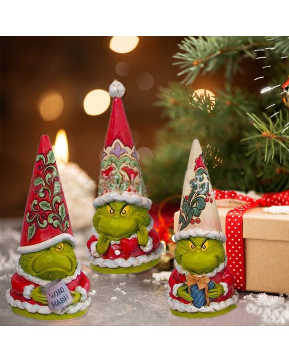 3D Christmas Pendant Christmas Tree Hanging Decoration Resin Xmas Green Hair Monster Ornament New Year Gift tspidy front-1