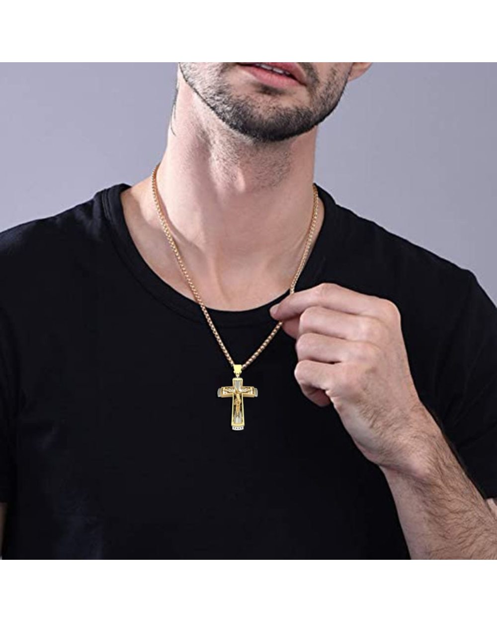 Cross Necklace Jesus front-4