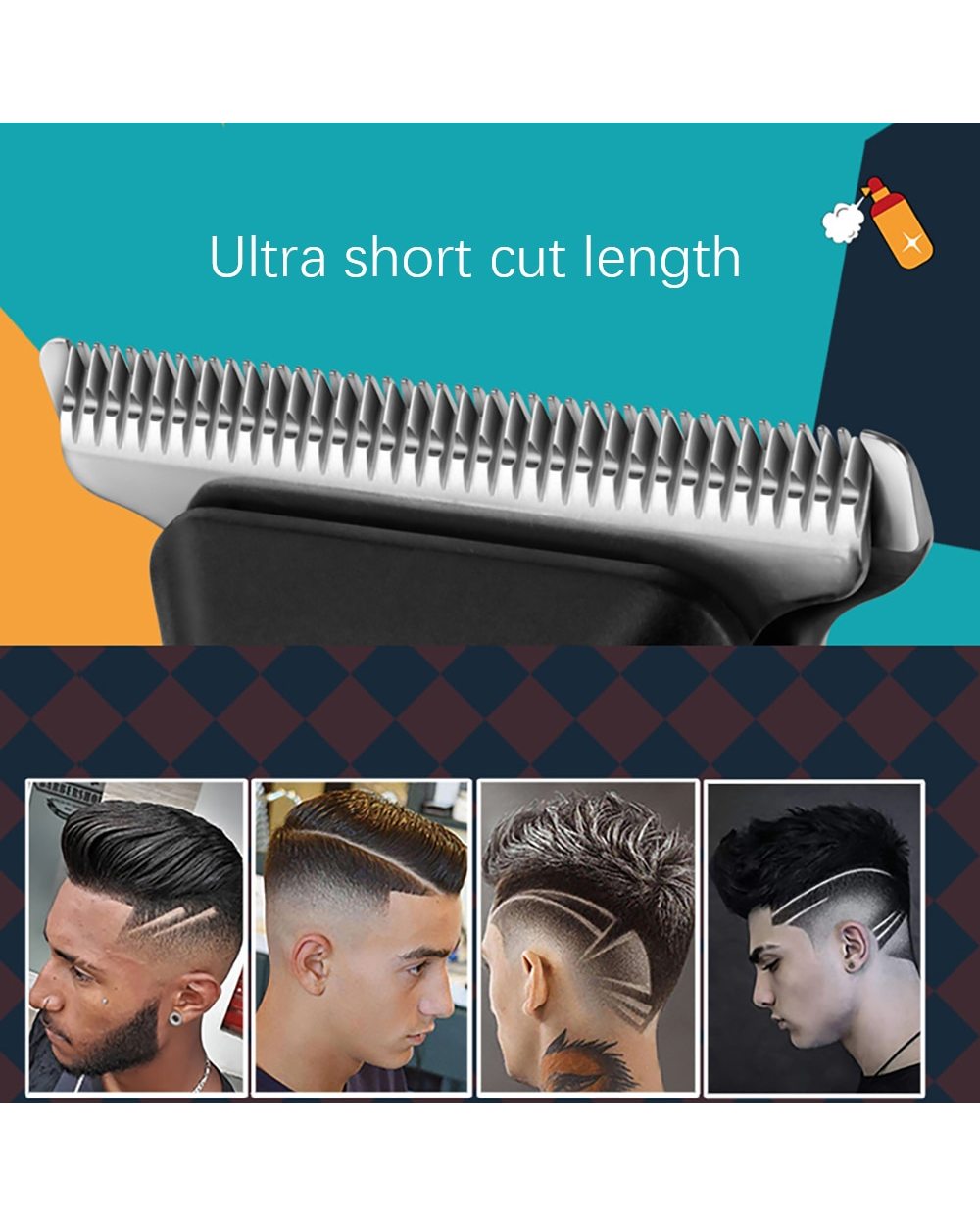 Kemei Hair Trimmer For Men Beard Trimer Professional Hair Clipper Electr Razor Hair Cutting Machine Haircut Electr Shav front-2