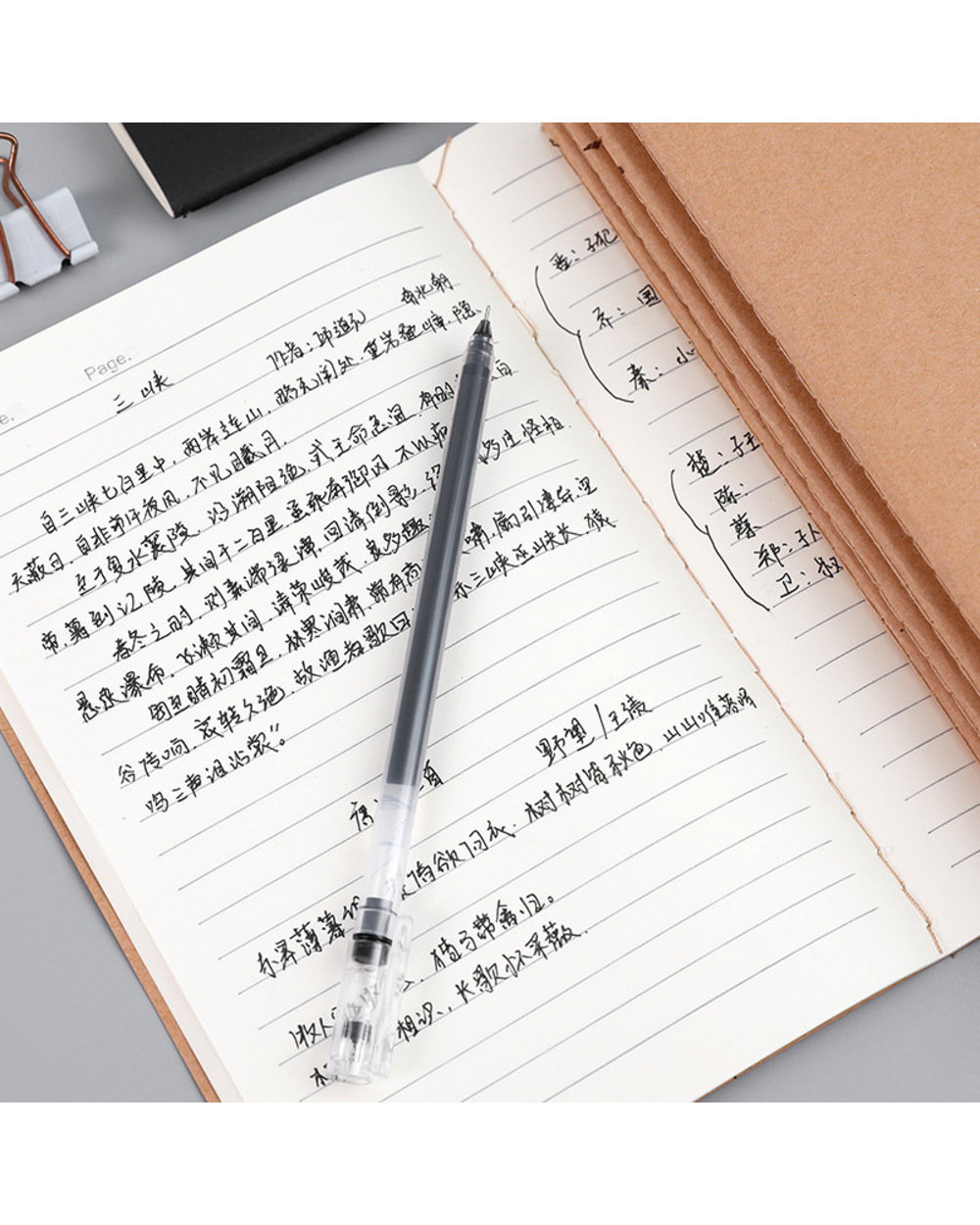 40 Sheets Students B5 A5 Loose Leaf Notebook Thick Kraft Paper Mathematics Composition Class Notepad Stationery Planne front-2