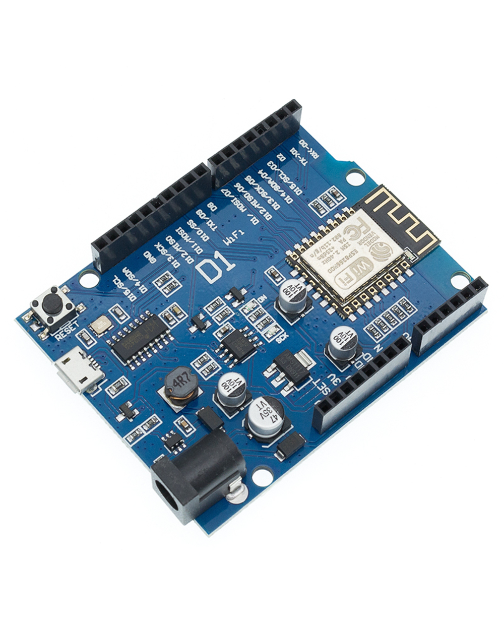 Smart Electronics Esp-12F/12E Wemos D1 Wifi Uno Based Esp8266 Shield For Arduino Compatible Ide front-4