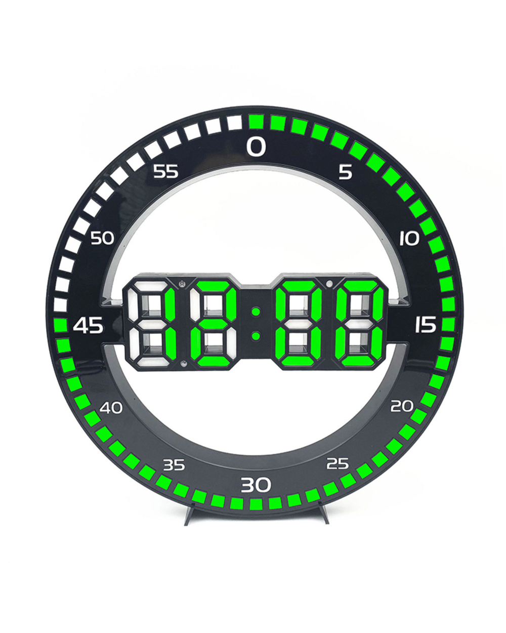 Modern Led Digital Wall Clock 3D Luminous Mute Electronic Creativity Wall Clock Led Wall Clock Jump Second Clock Home D front-3