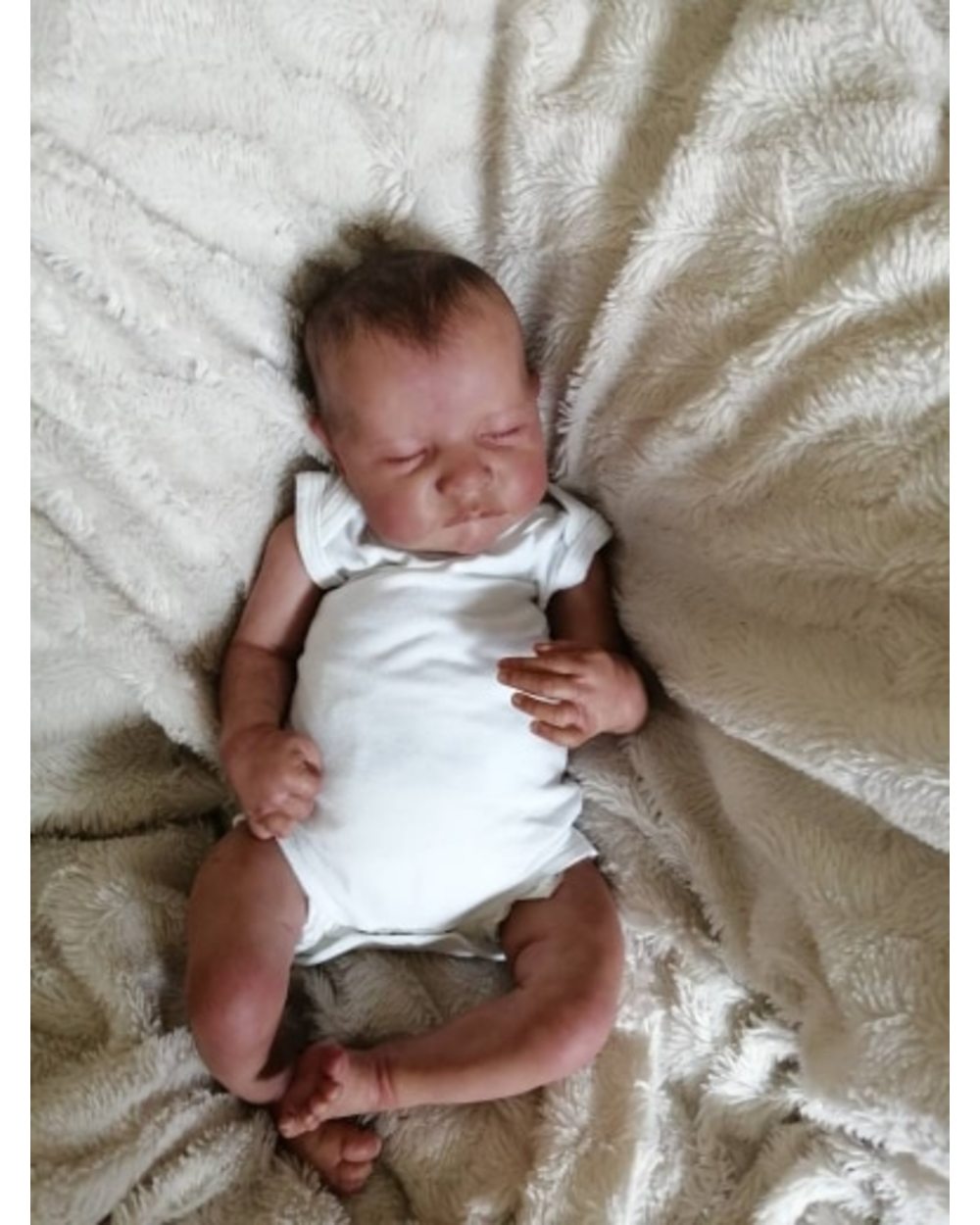 Bebe Reborn Kit 21 Inches Reborn Baby Kit Levi Vinyl Unpainted Unfinished Doll Parts DIY Blank Doll Kit front-0