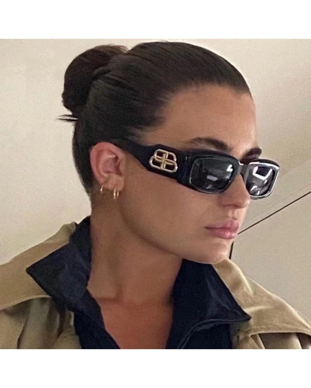 Samjune Luxury Brand Design Fashion Small Frame Modern Retrowomen Sunglasses Wide-Legged Classic Personality Trend Glas front-1