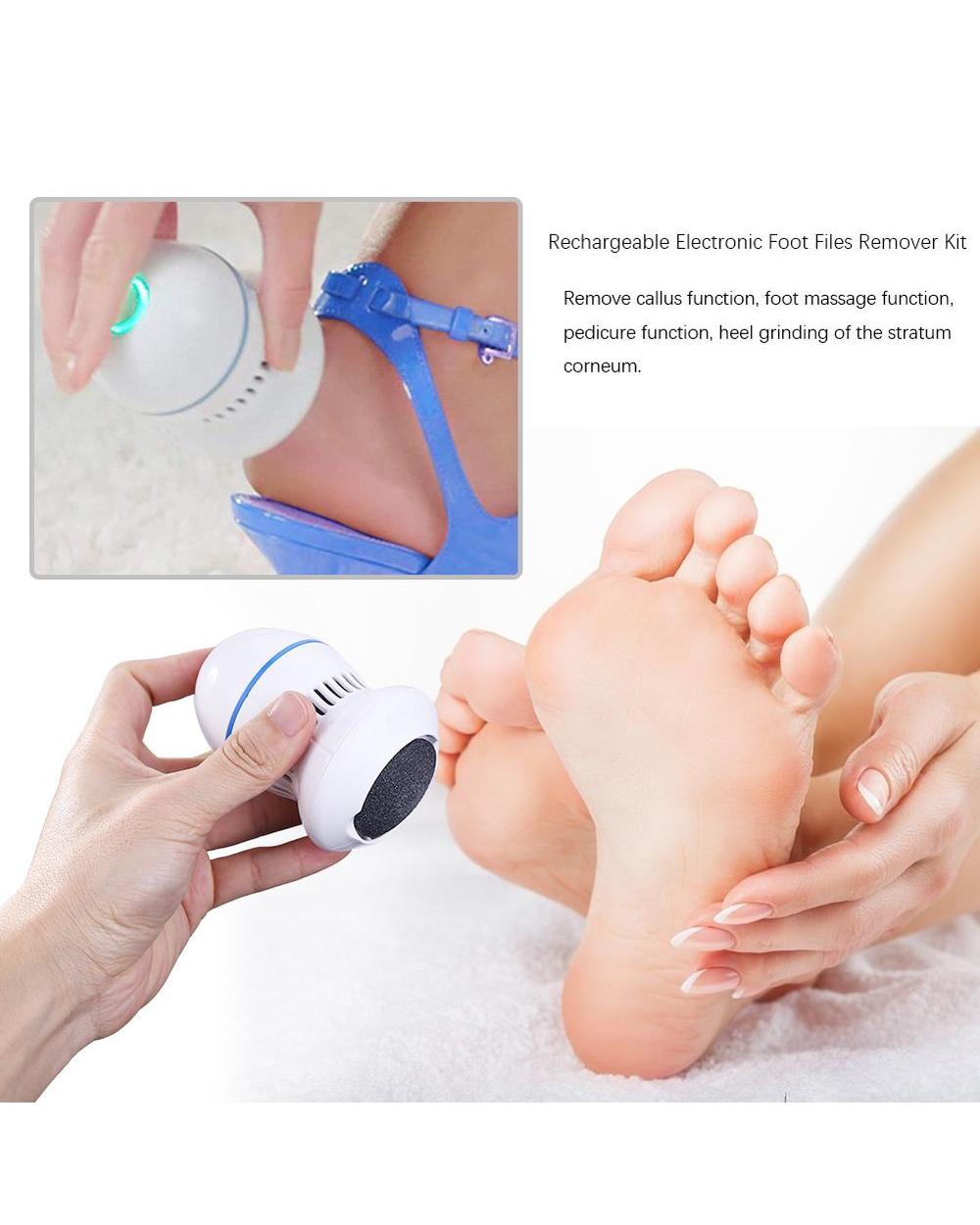 Electric Foot Grinder Vacuum Callus Remover Foot Pedicure Tools Rechargeable Foot Files Clean Tools For Hard Cracked Sk front-2