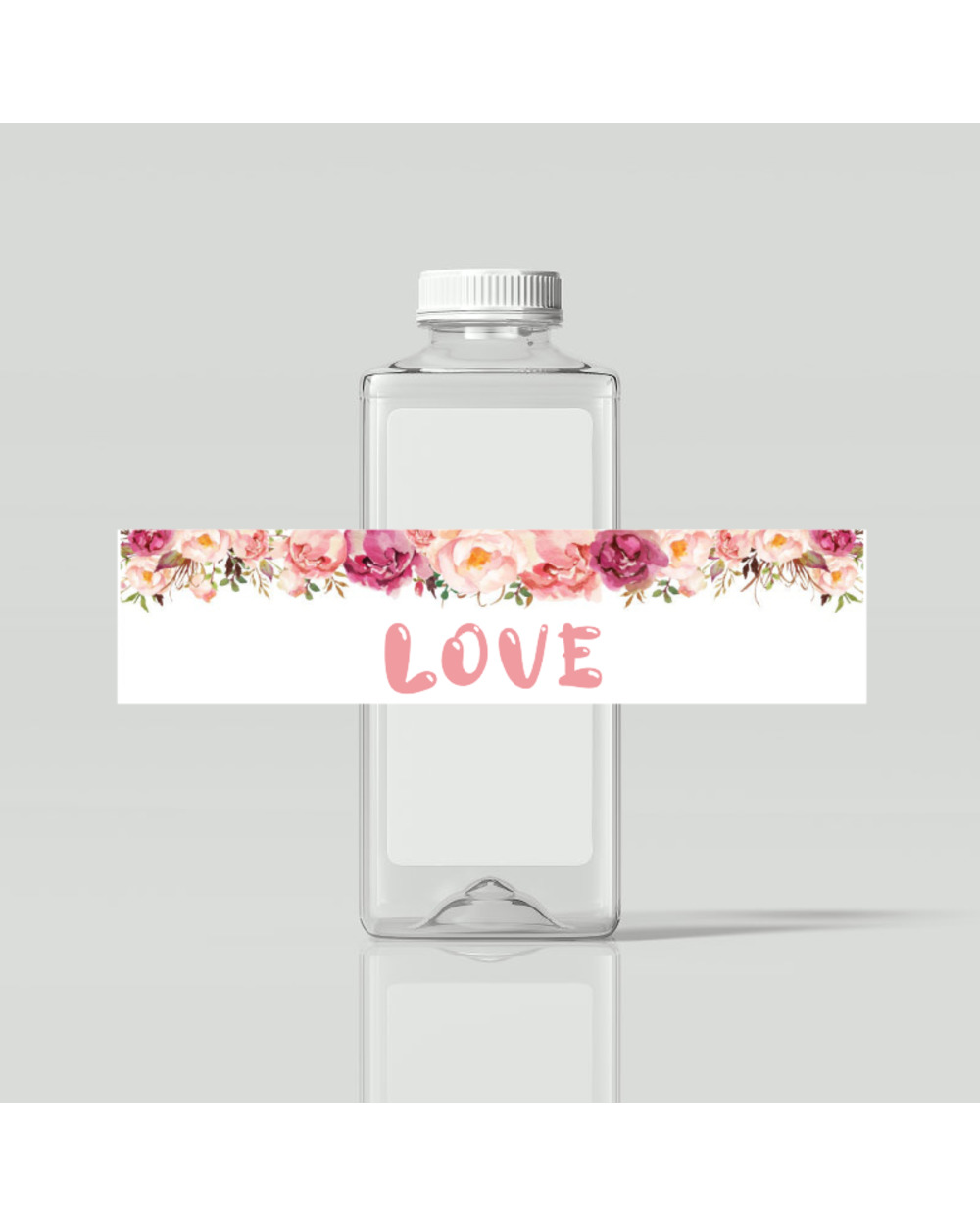 Wedding Water Bottle Label Personalized Sticker Thank You Label Customized Date Picture front-5