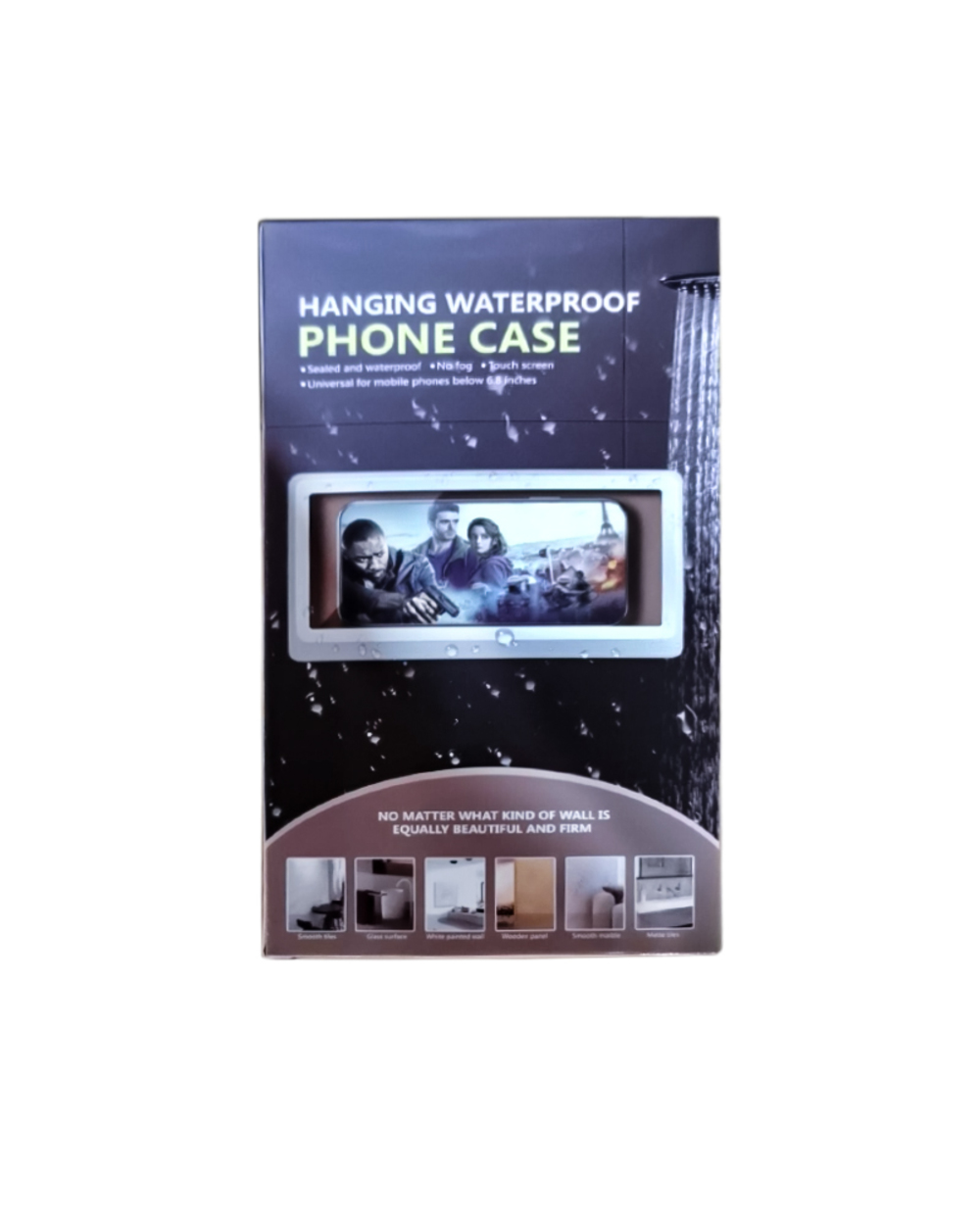 Wall Mounted Phone Case Box Waterproof Phone Holder Bathroom Toilet Kitchen front-4