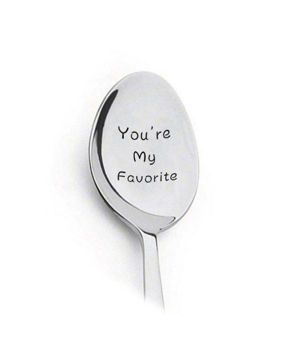 Stainless Steel Spoon Valentines Day Gift Good Morning Handsome Present Anniversary Wedding Gifts front-0