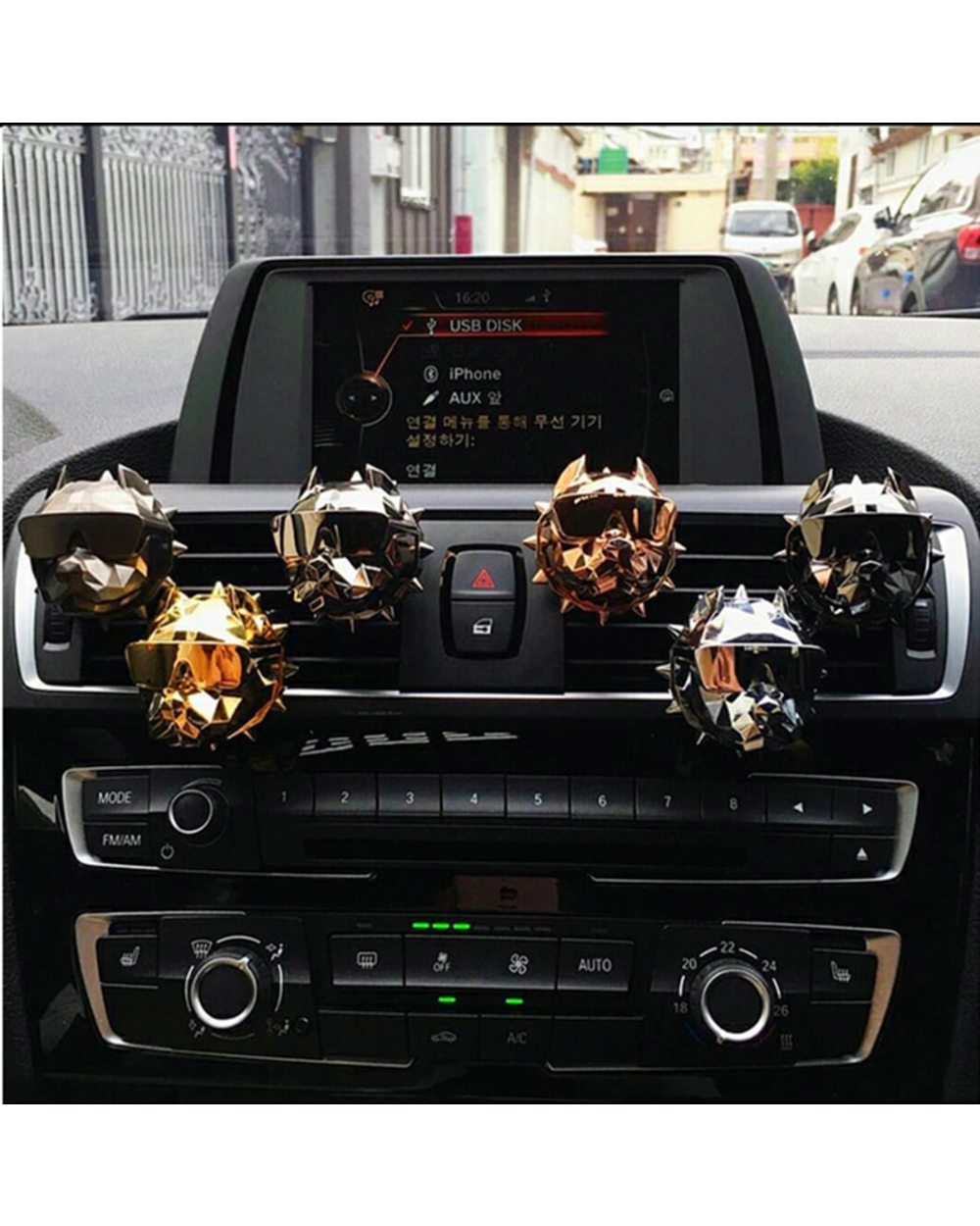 Fashion Bulldog Car Air Freshener Solid Perfume Aroma front-1