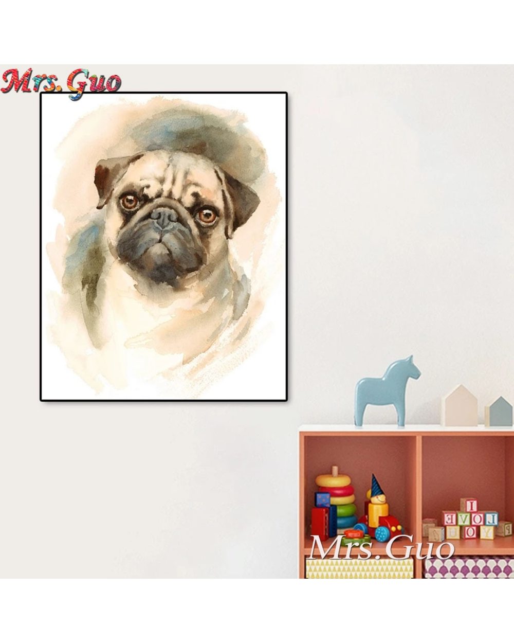 5D DIY Diamond Painting Beagle Dog Modern Style Wall Art Decor front-2