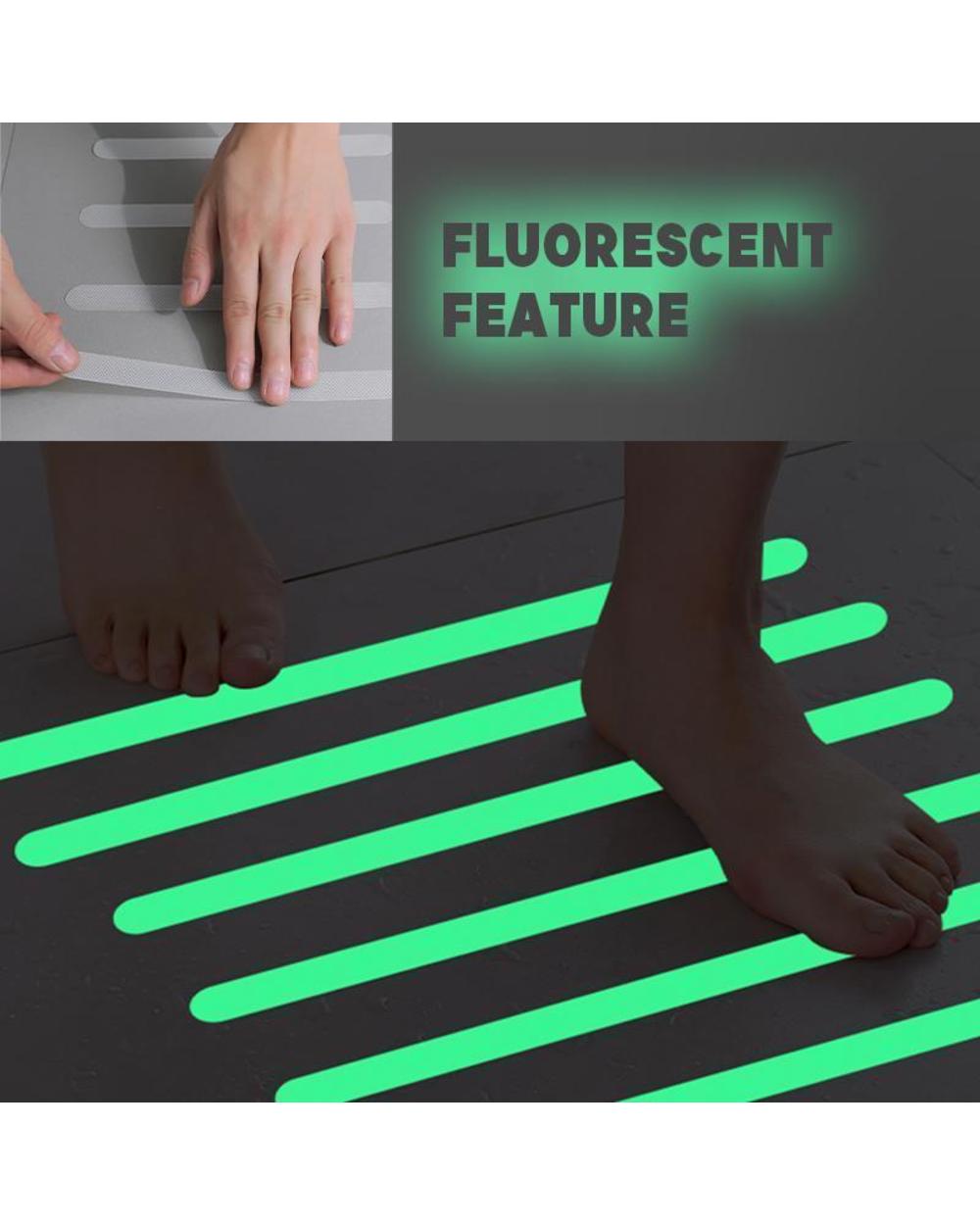 12/24Pcs Bathroom Shower Anti-Slip Strips Self-Adhesive Transparent Waterproof Stickers Tape Home Kitchen Stairs Non-Sl front-3