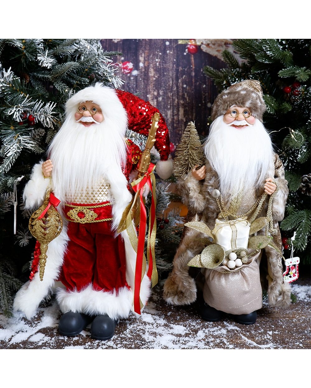 New Year 2022 Christmas Decorations For Home Santa Claus Doll Children gifts Christmas Xmas Tree Ornaments Navidad front-2