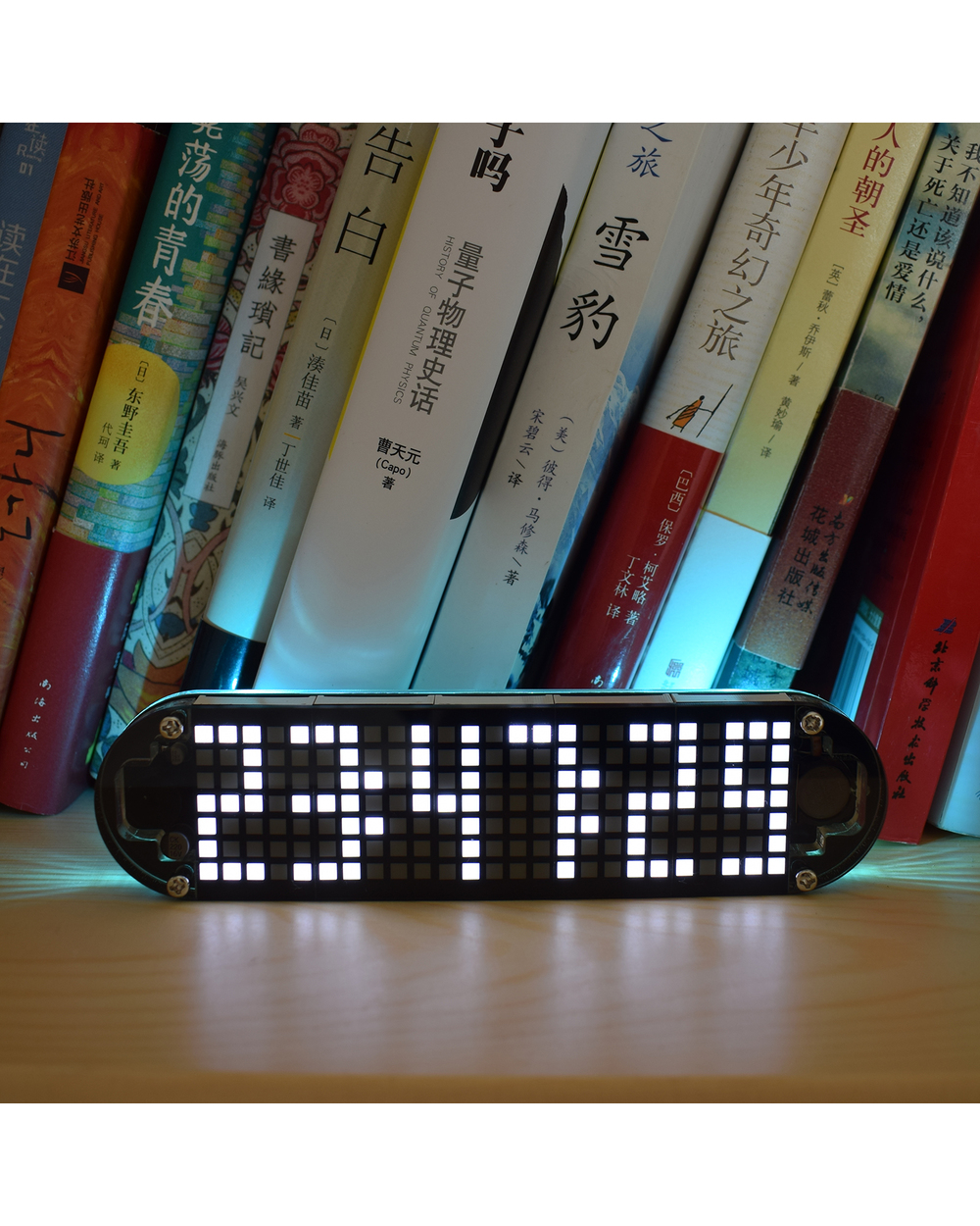 Diy Led Dot Matrix Ds3231 Multifunction Alarm Desktop Clock Electronic Kit With Temperature Date Time Holiday Birthday front-4